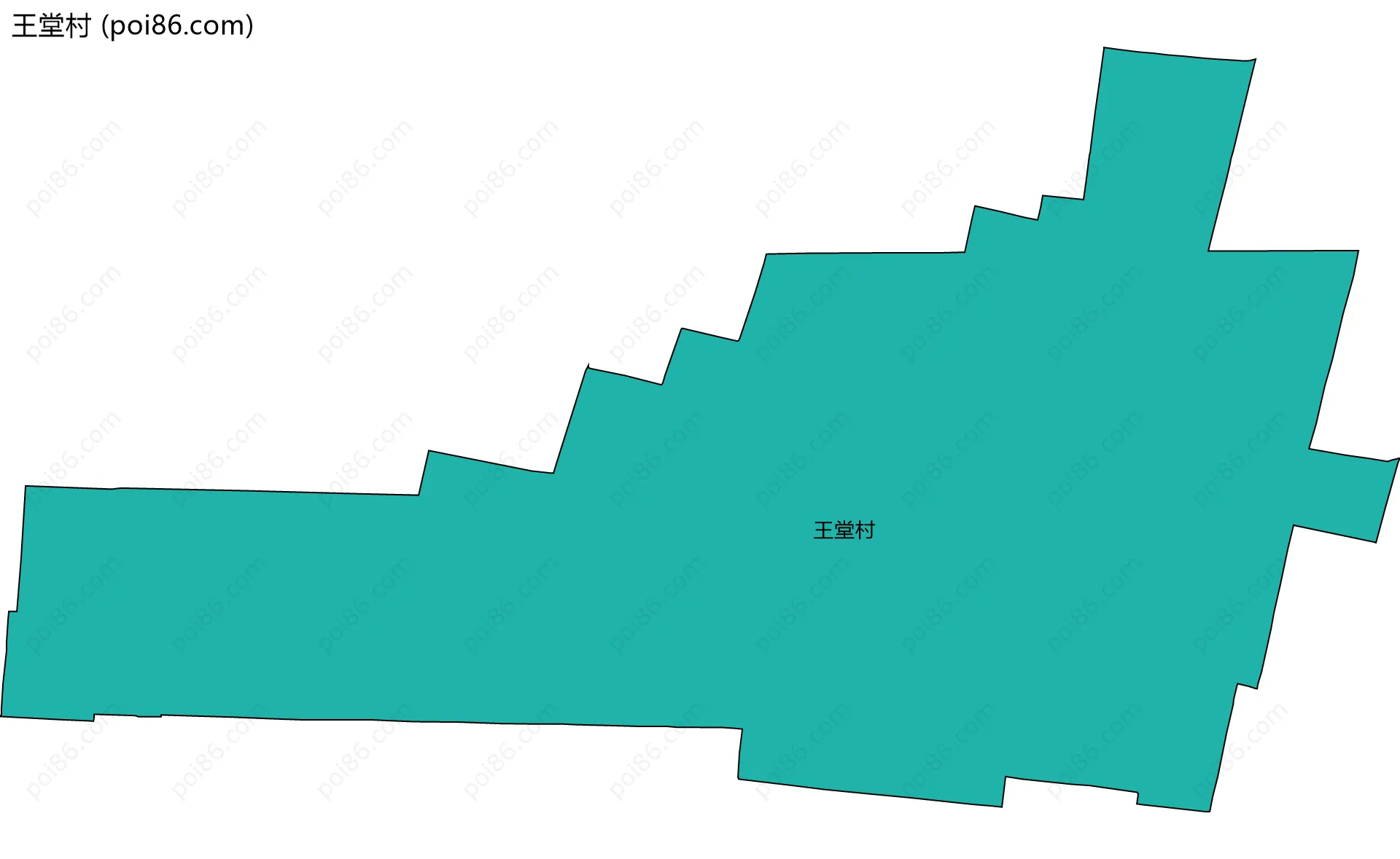 王堂村边界地图