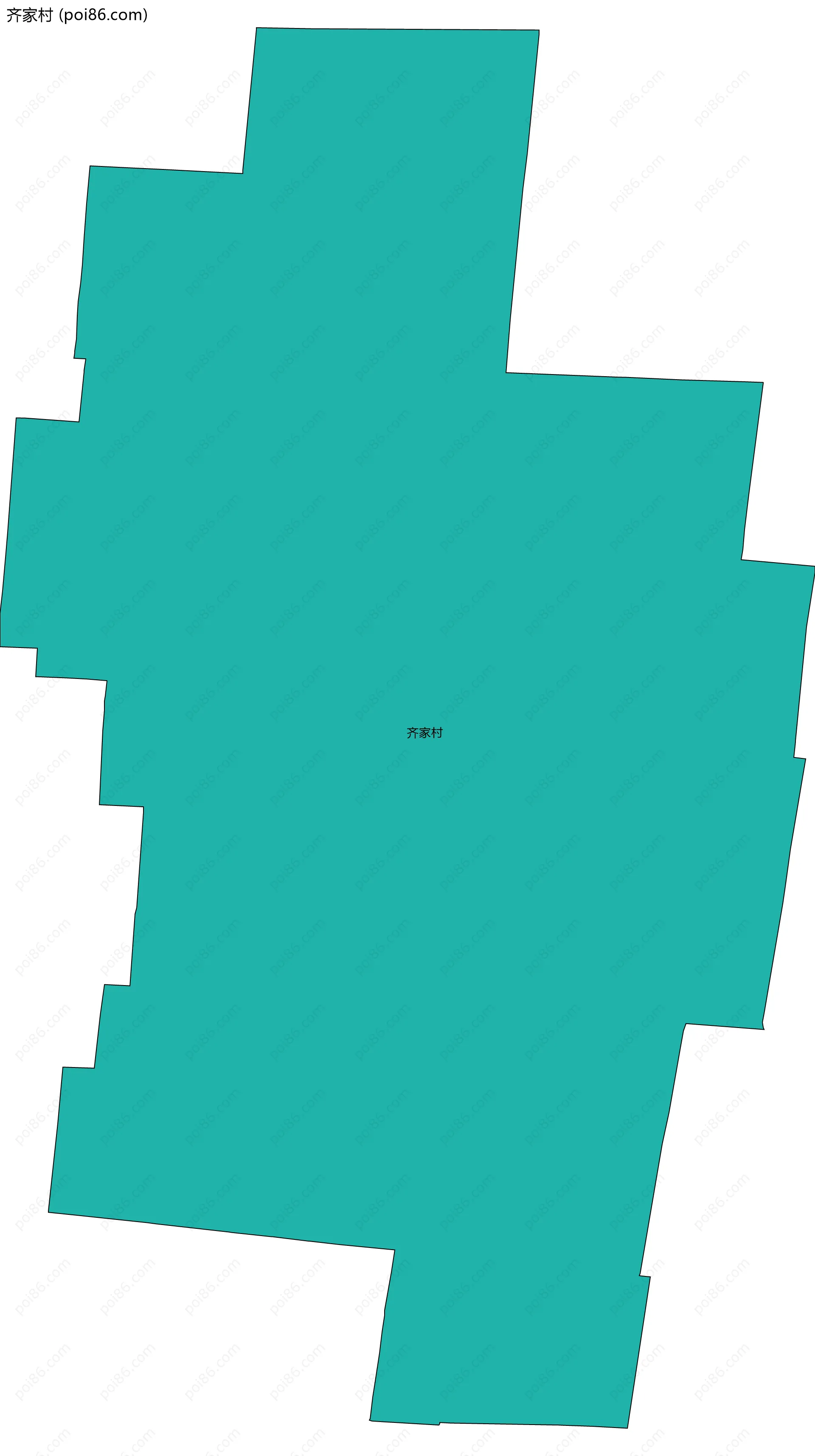 齐家村边界地图