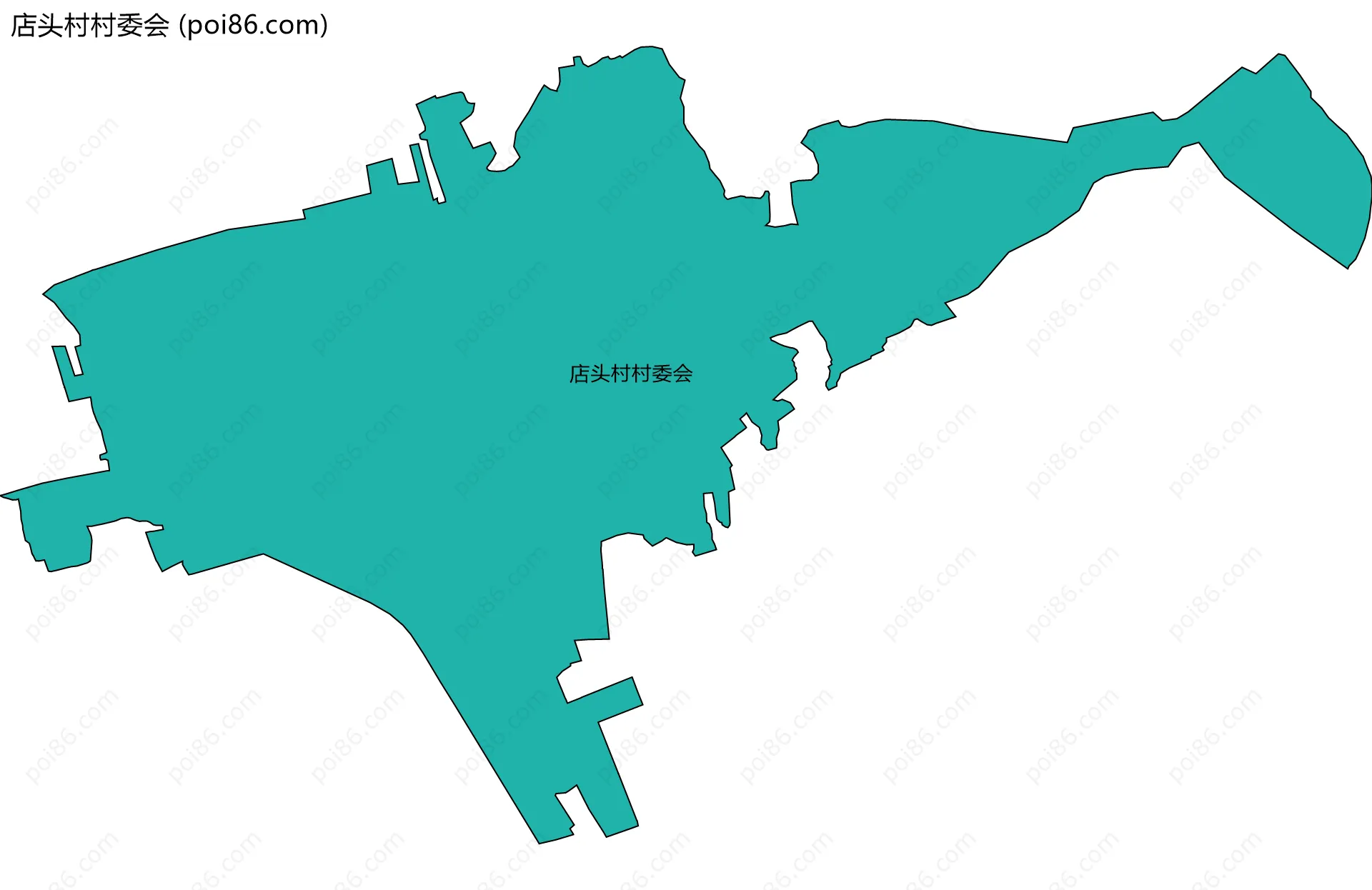 店头村村委会边界地图