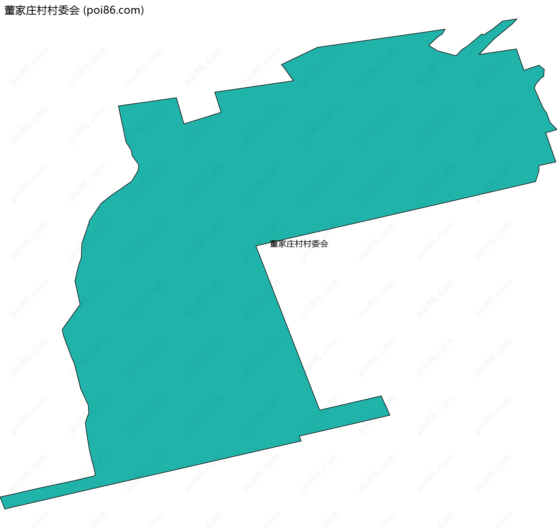 董家庄村村委会边界地图