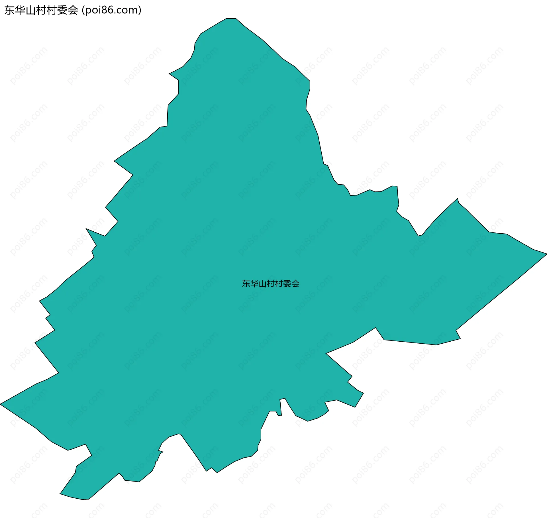 东华山村村委会边界地图