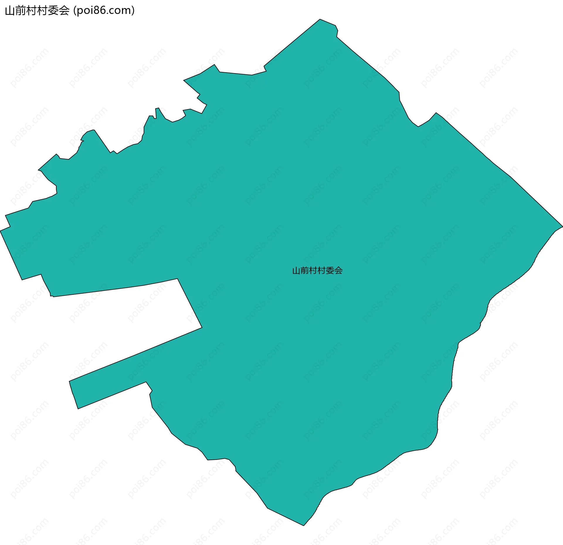 山前村村委会边界地图
