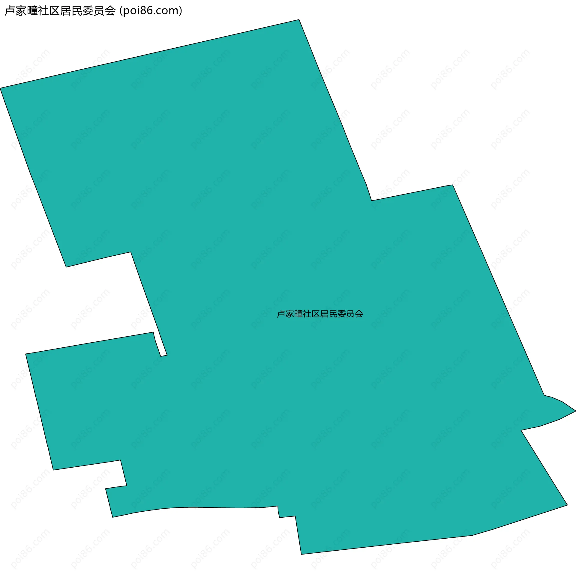 卢家疃社区居民委员会边界地图