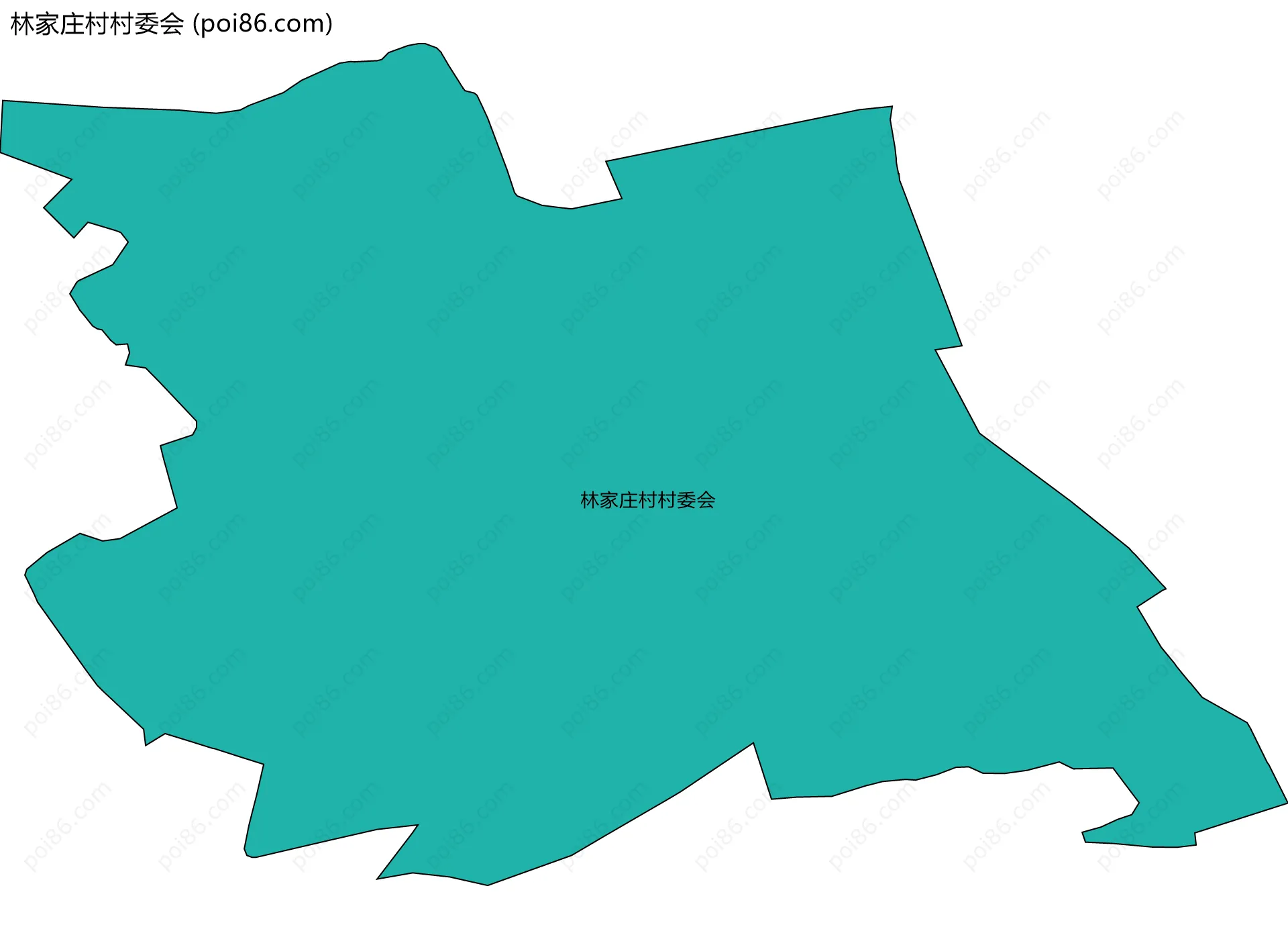 林家庄村村委会边界地图