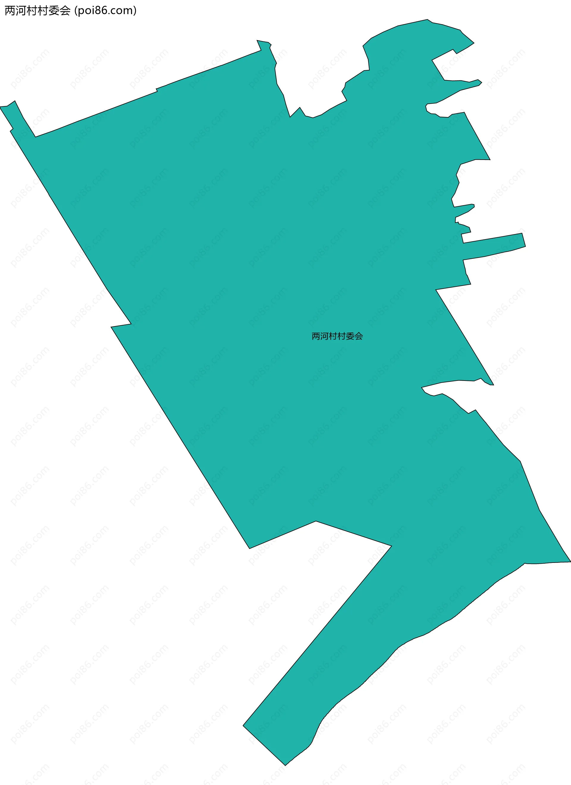 两河村村委会边界地图