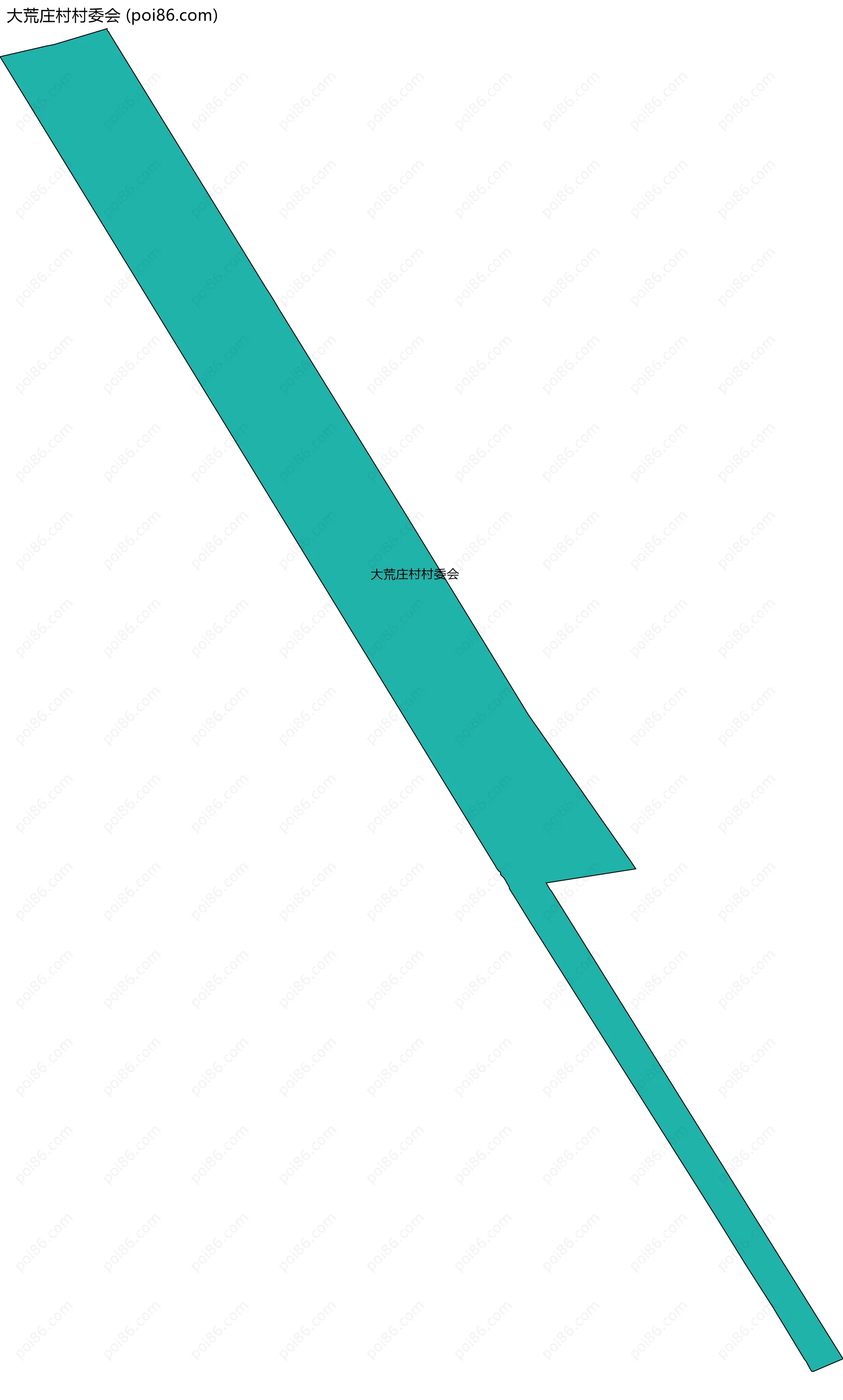 大荒庄村村委会边界地图