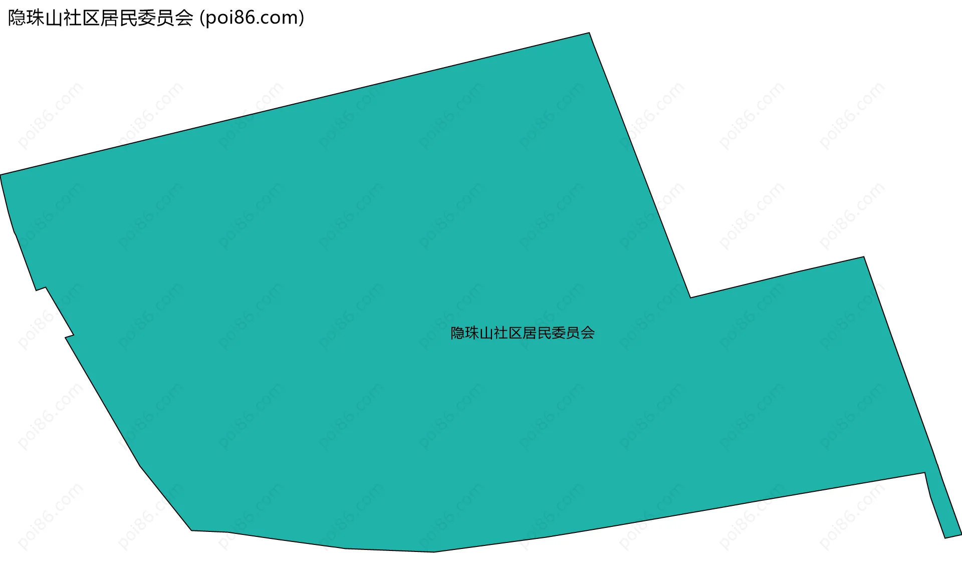 隐珠山社区居民委员会边界地图