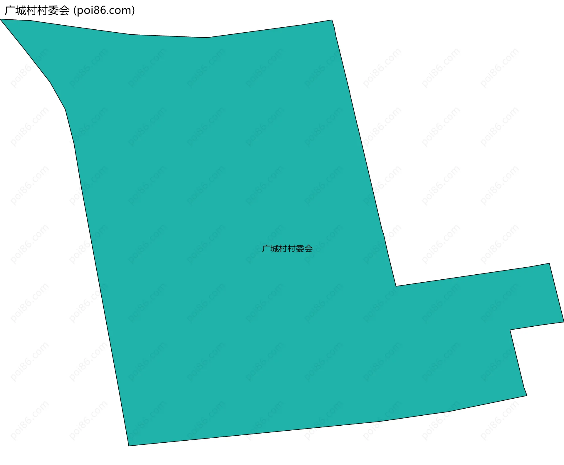 广城村村委会边界地图