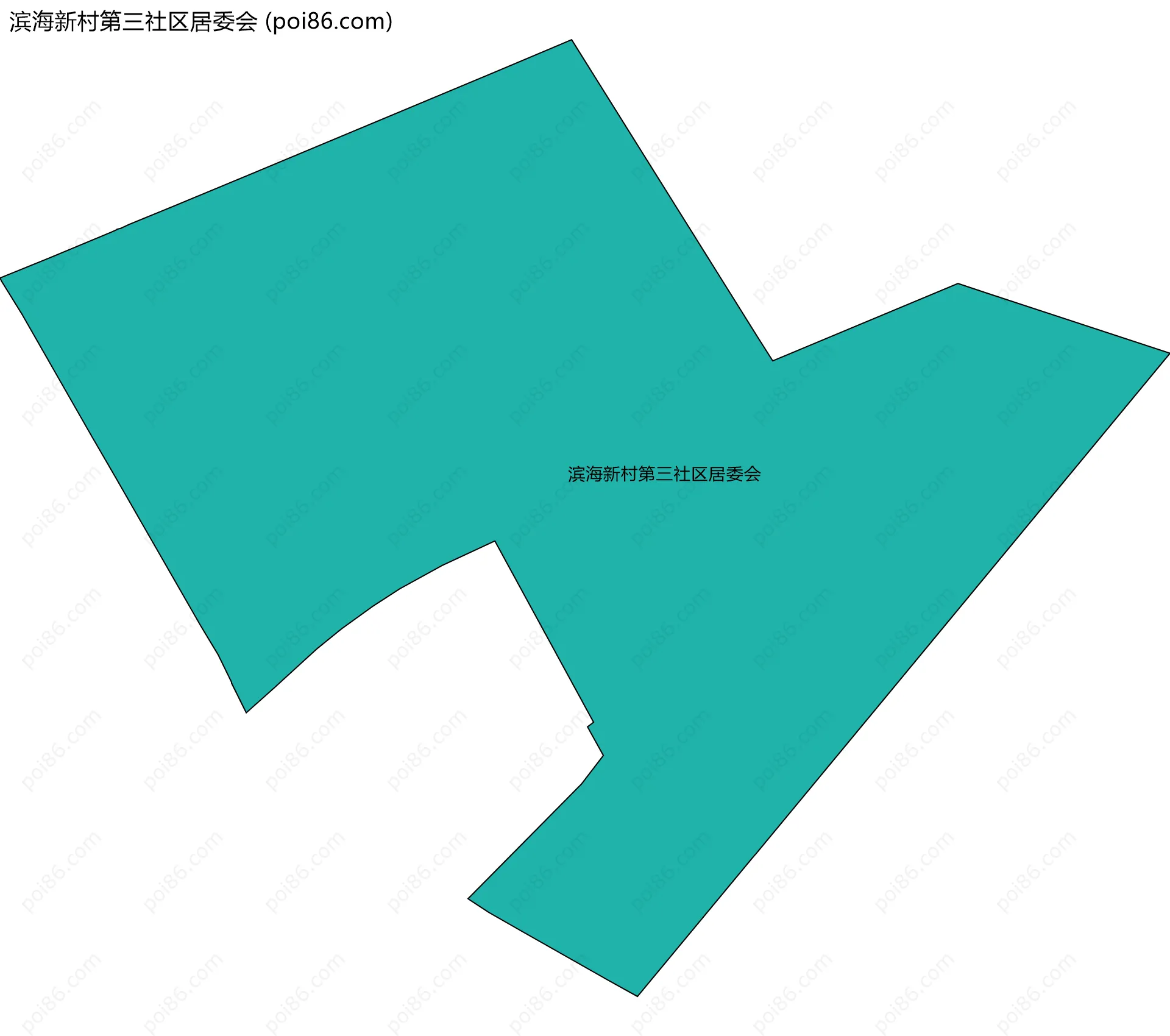 滨海新村第三社区居委会边界地图