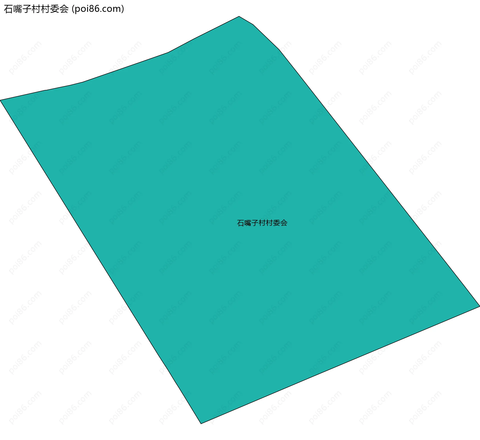 石嘴子村村委会边界地图