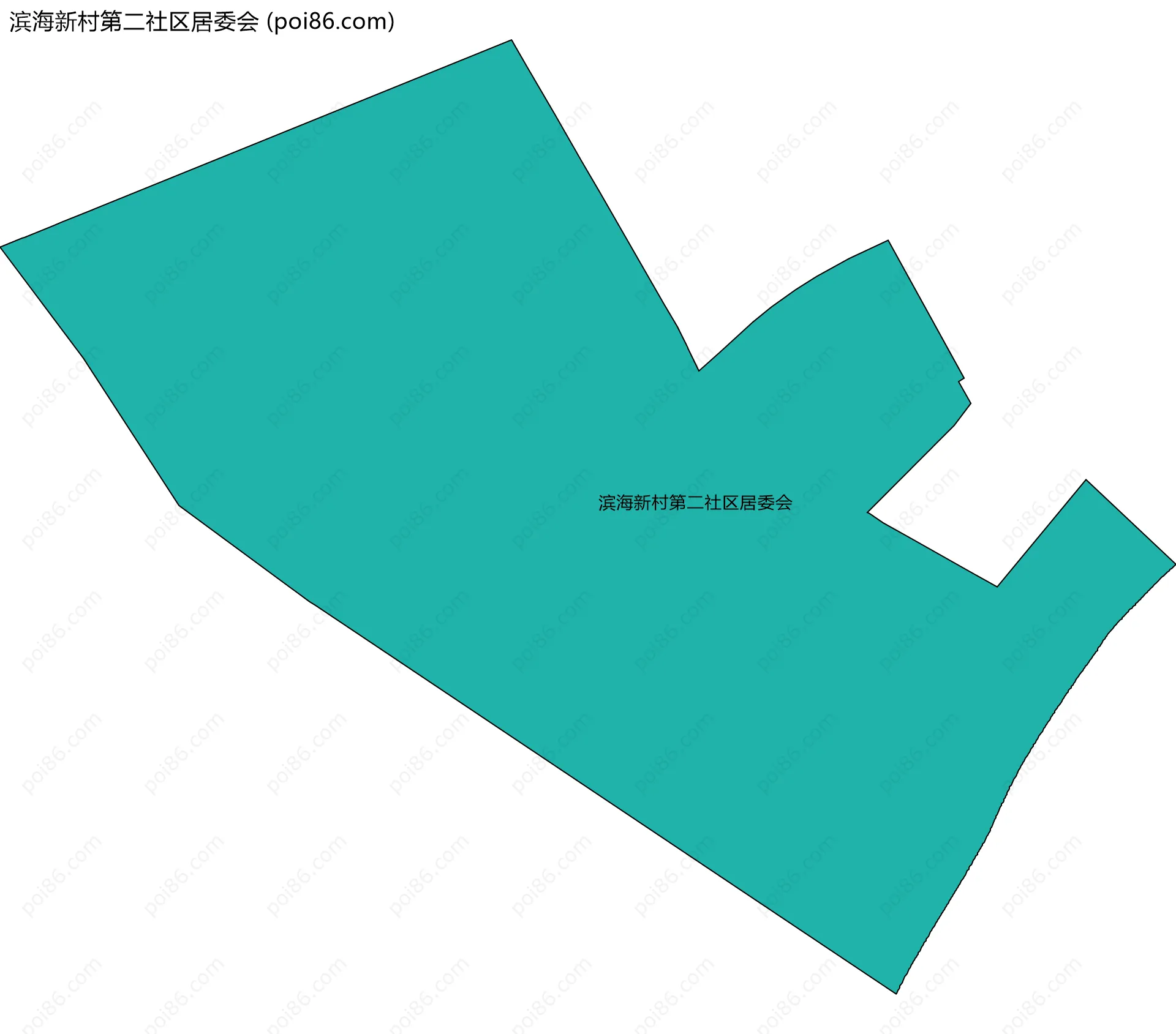 滨海新村第二社区居委会边界地图