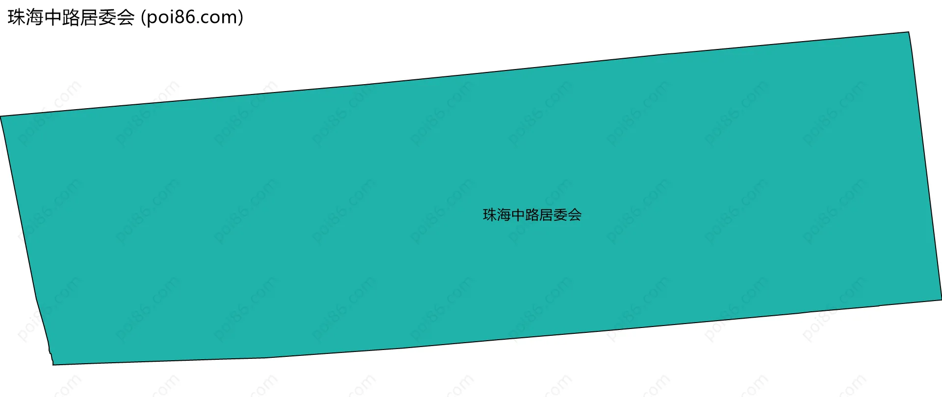 珠海中路居委会边界地图