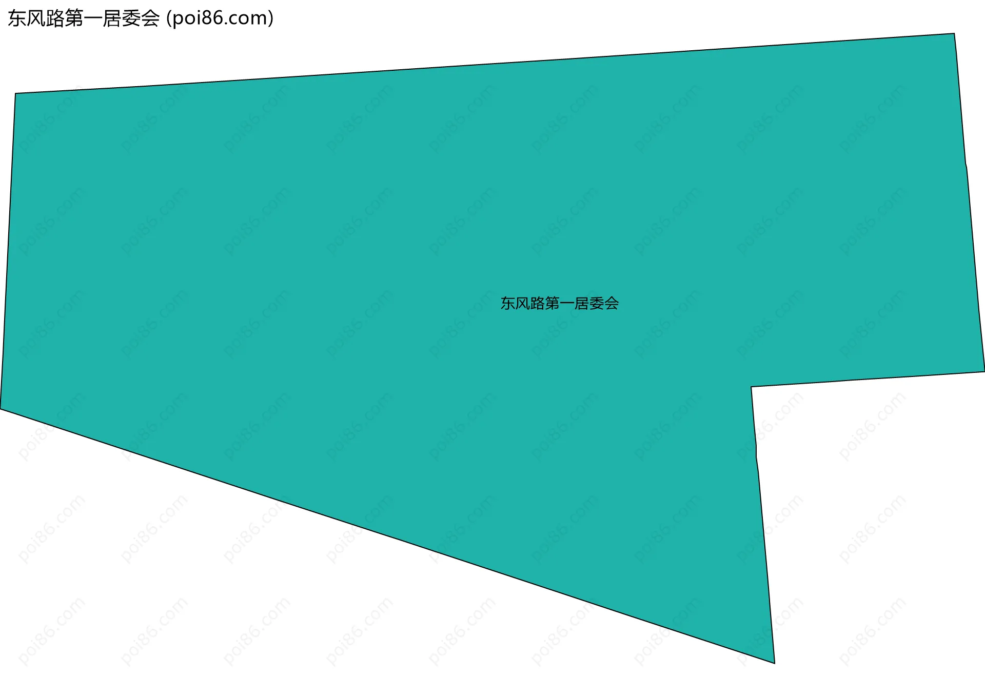 东风路第一居委会边界地图