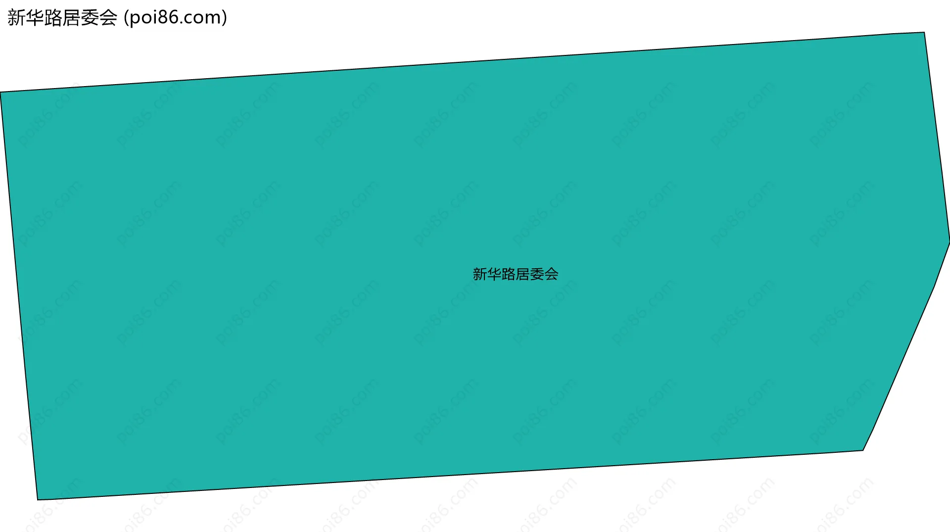 新华路居委会边界地图