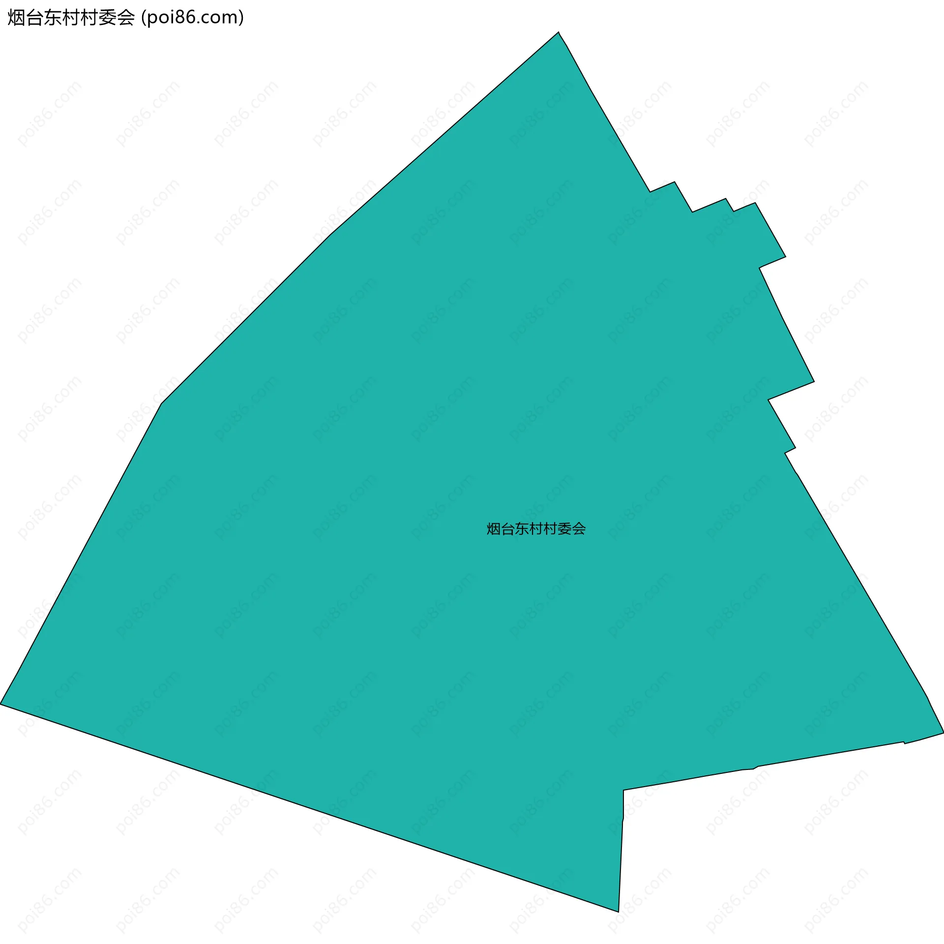 烟台东村村委会边界地图