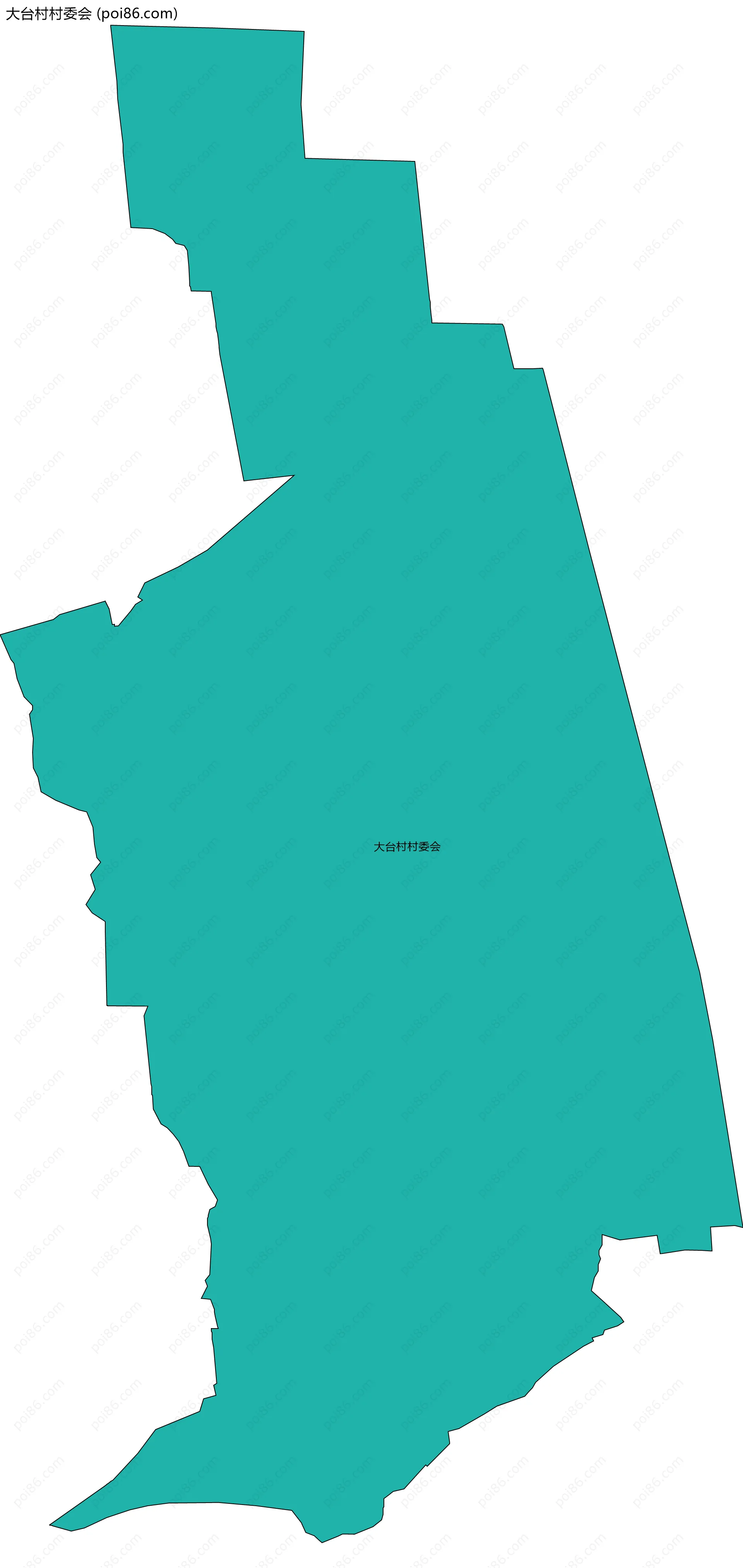 大台村村委会边界地图