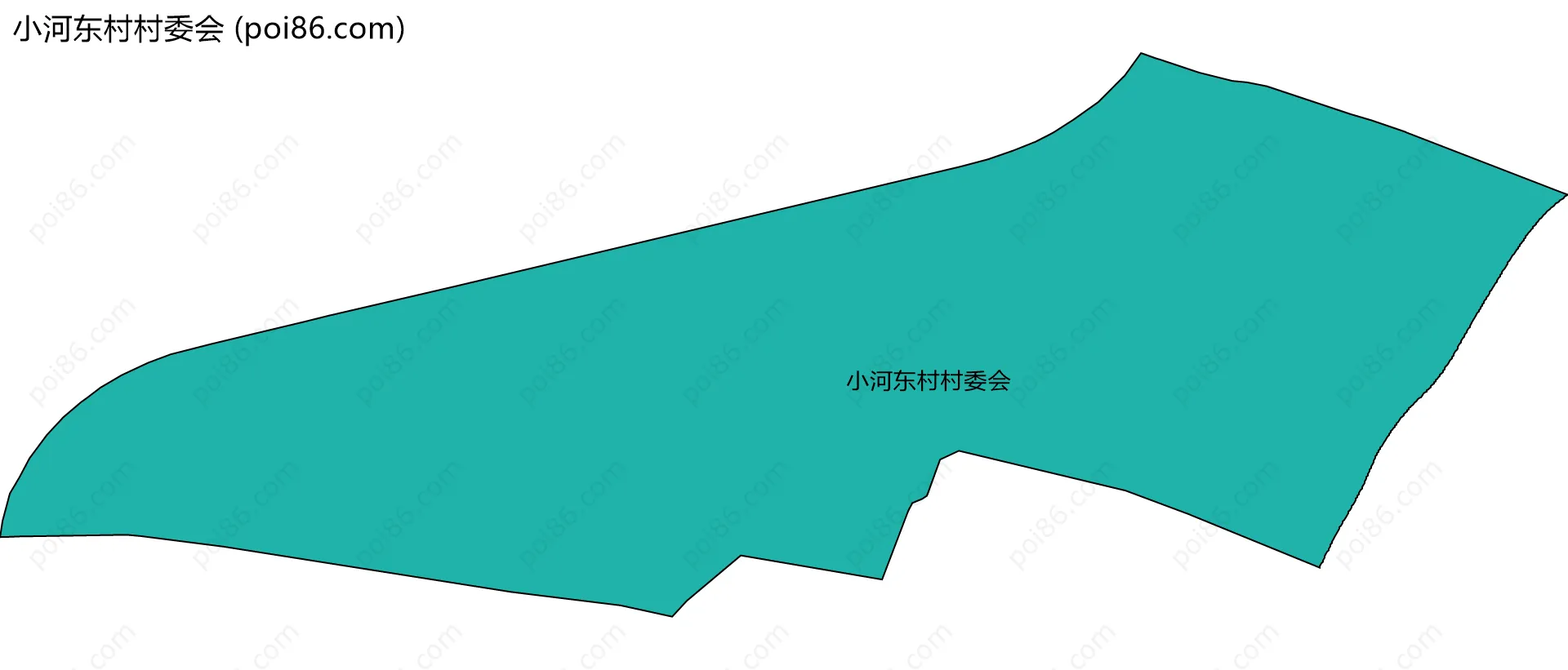 小河东村村委会边界地图