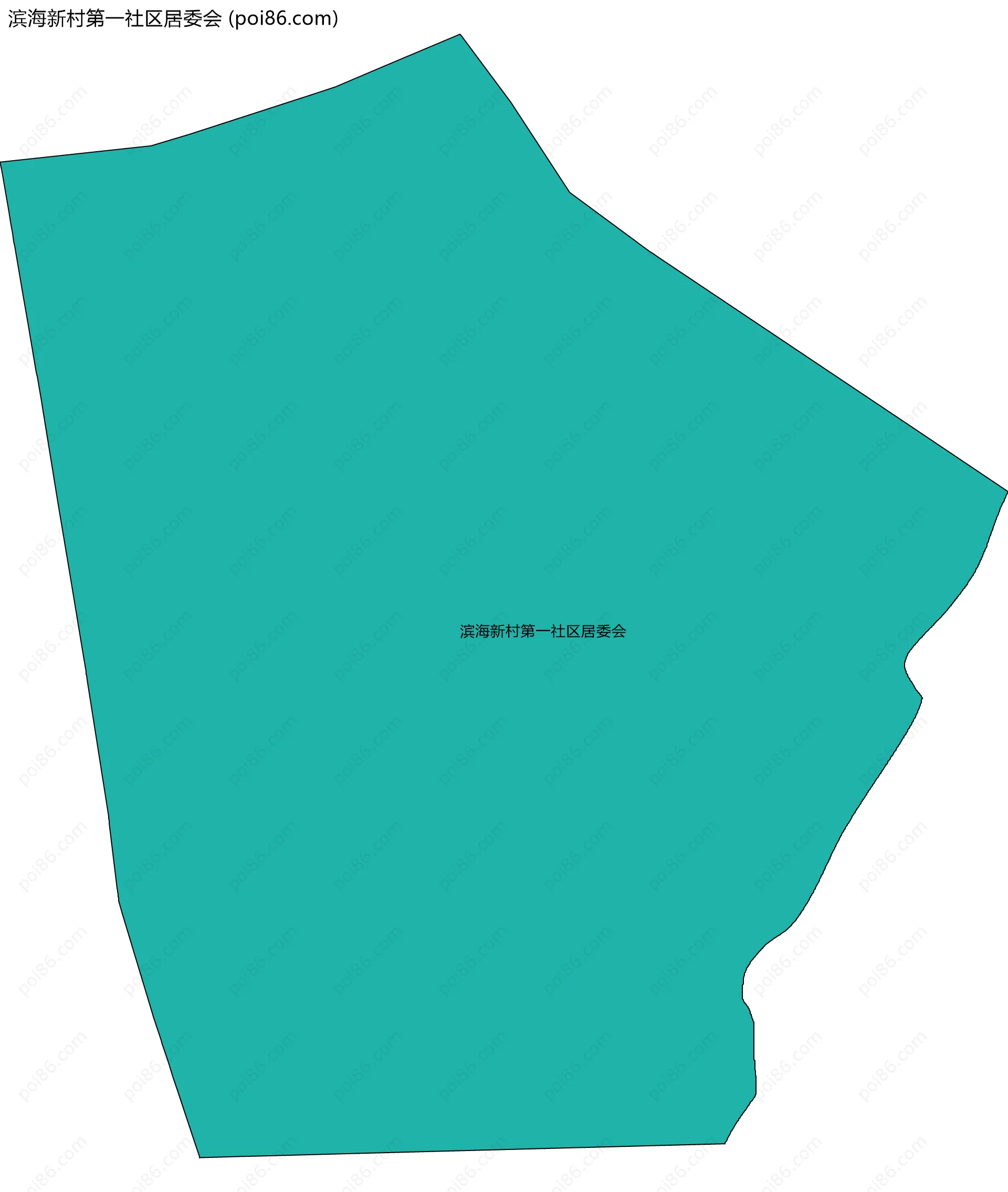 滨海新村第一社区居委会边界地图
