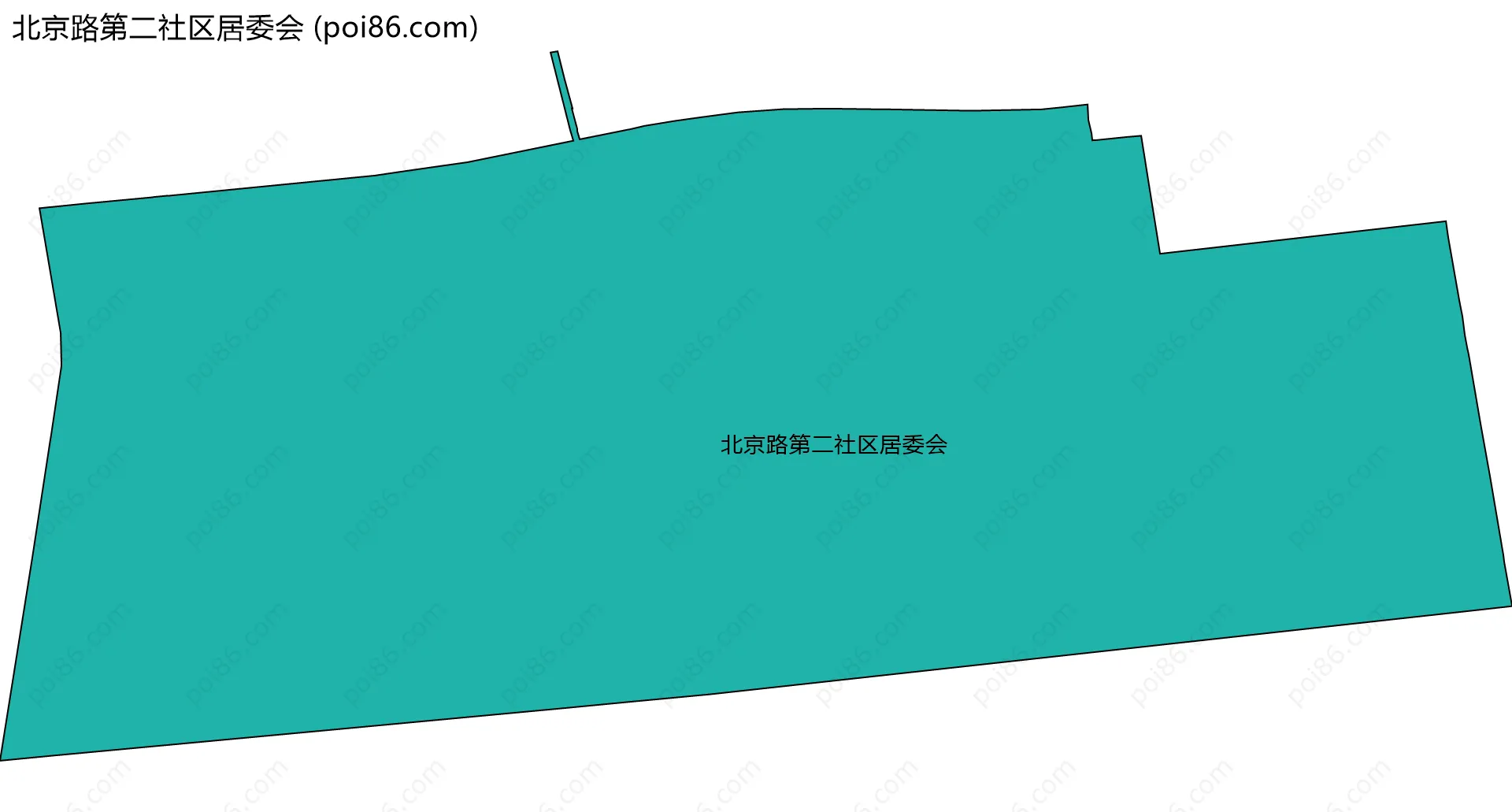 北京路第二社区居委会边界地图