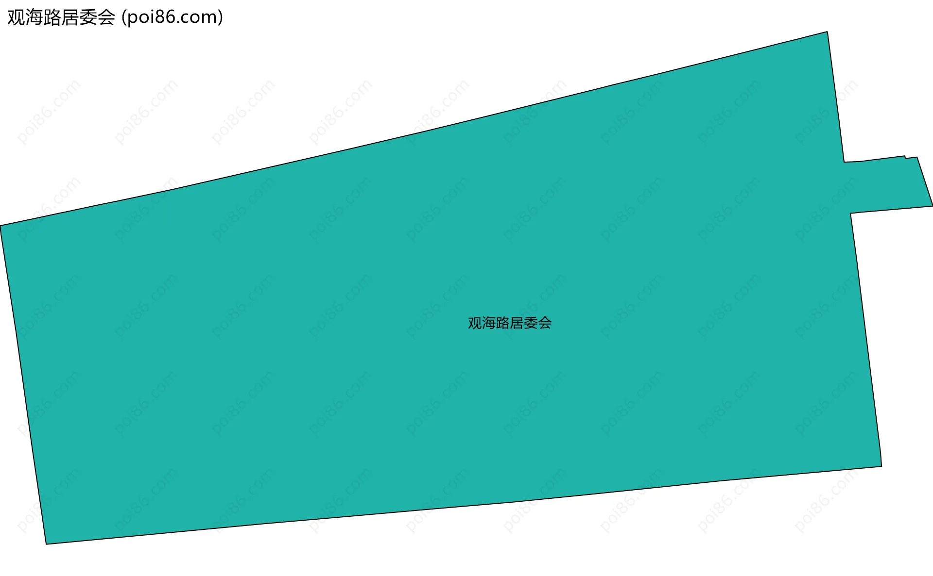 观海路居委会边界地图