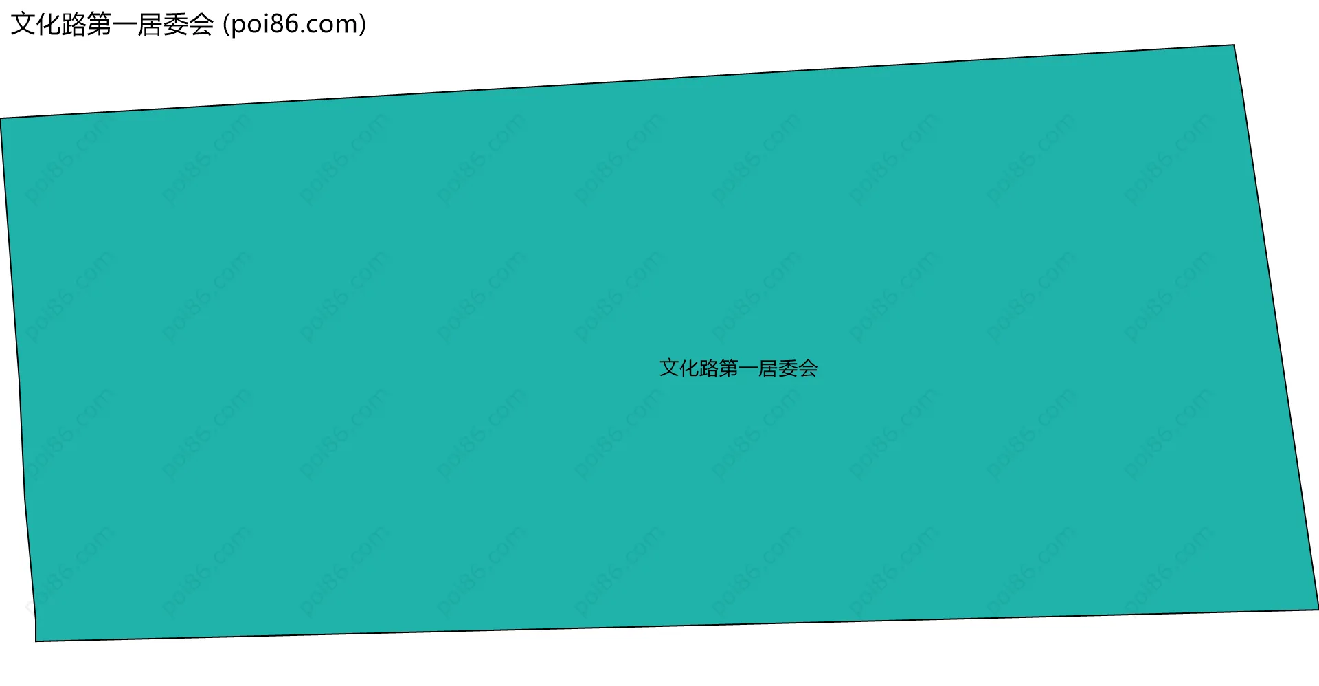 文化路第一居委会边界地图