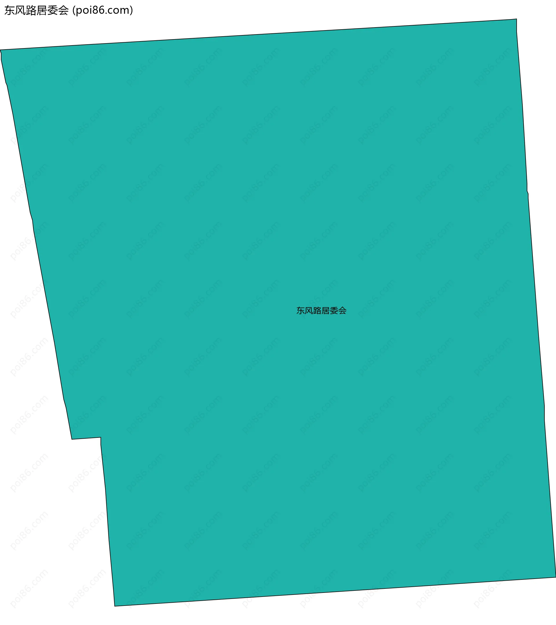 东风路居委会边界地图