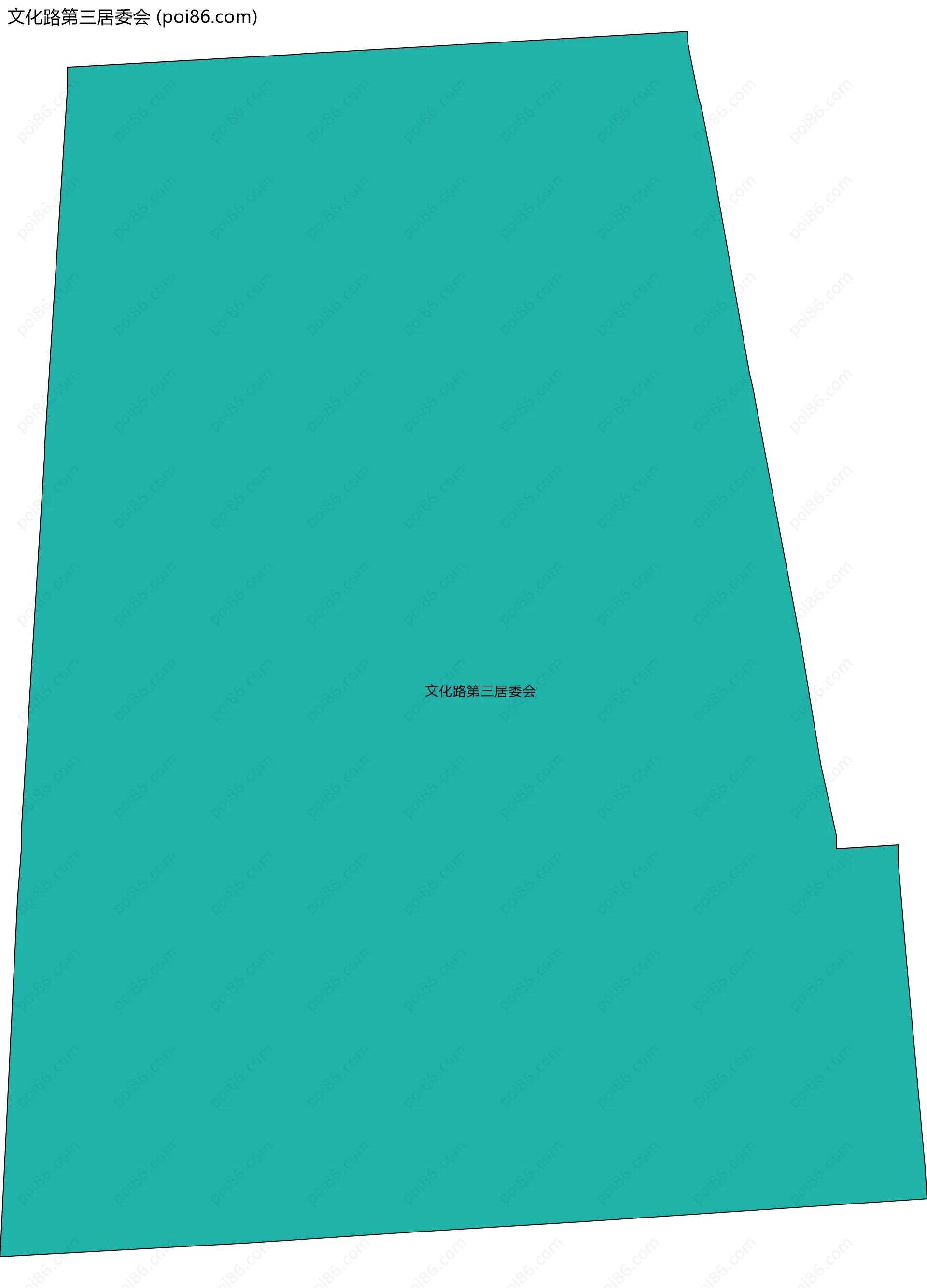 文化路第三居委会边界地图