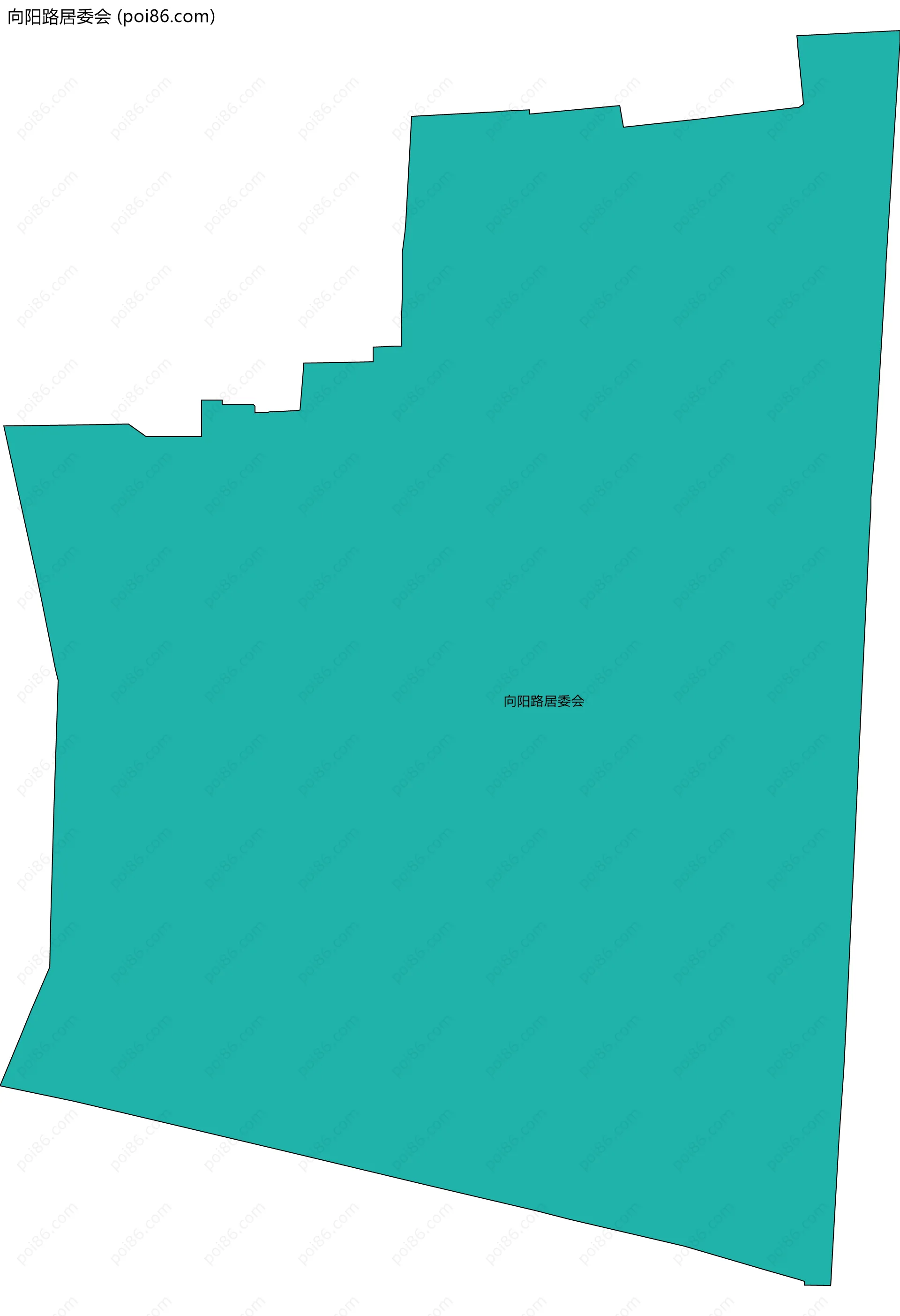 向阳路居委会边界地图