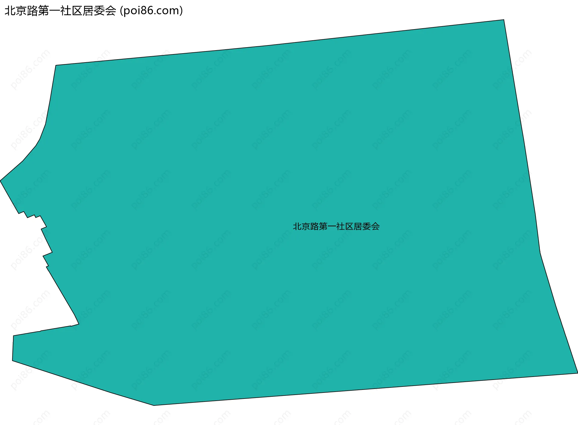 北京路第一社区居委会边界地图