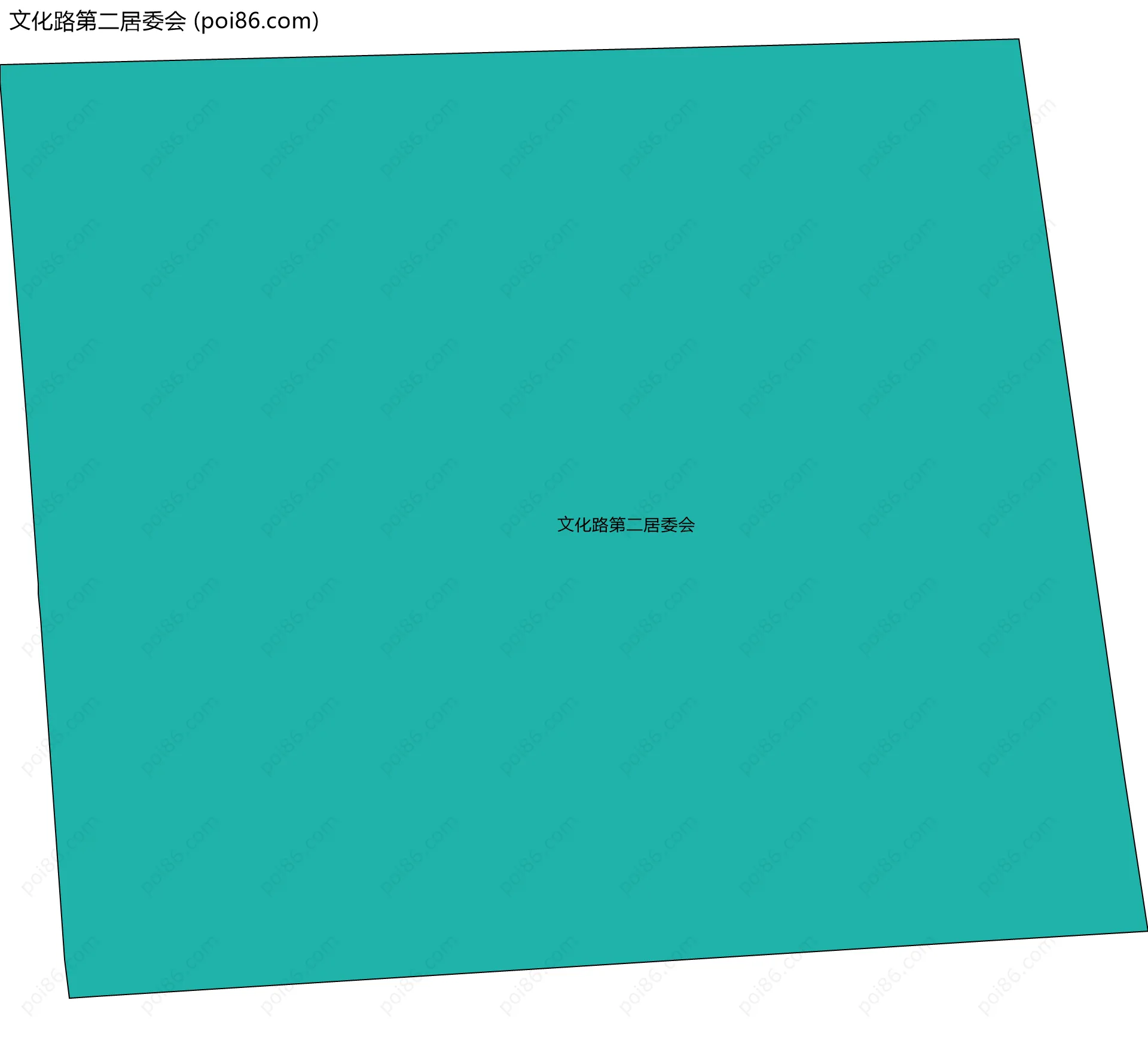 文化路第二居委会边界地图