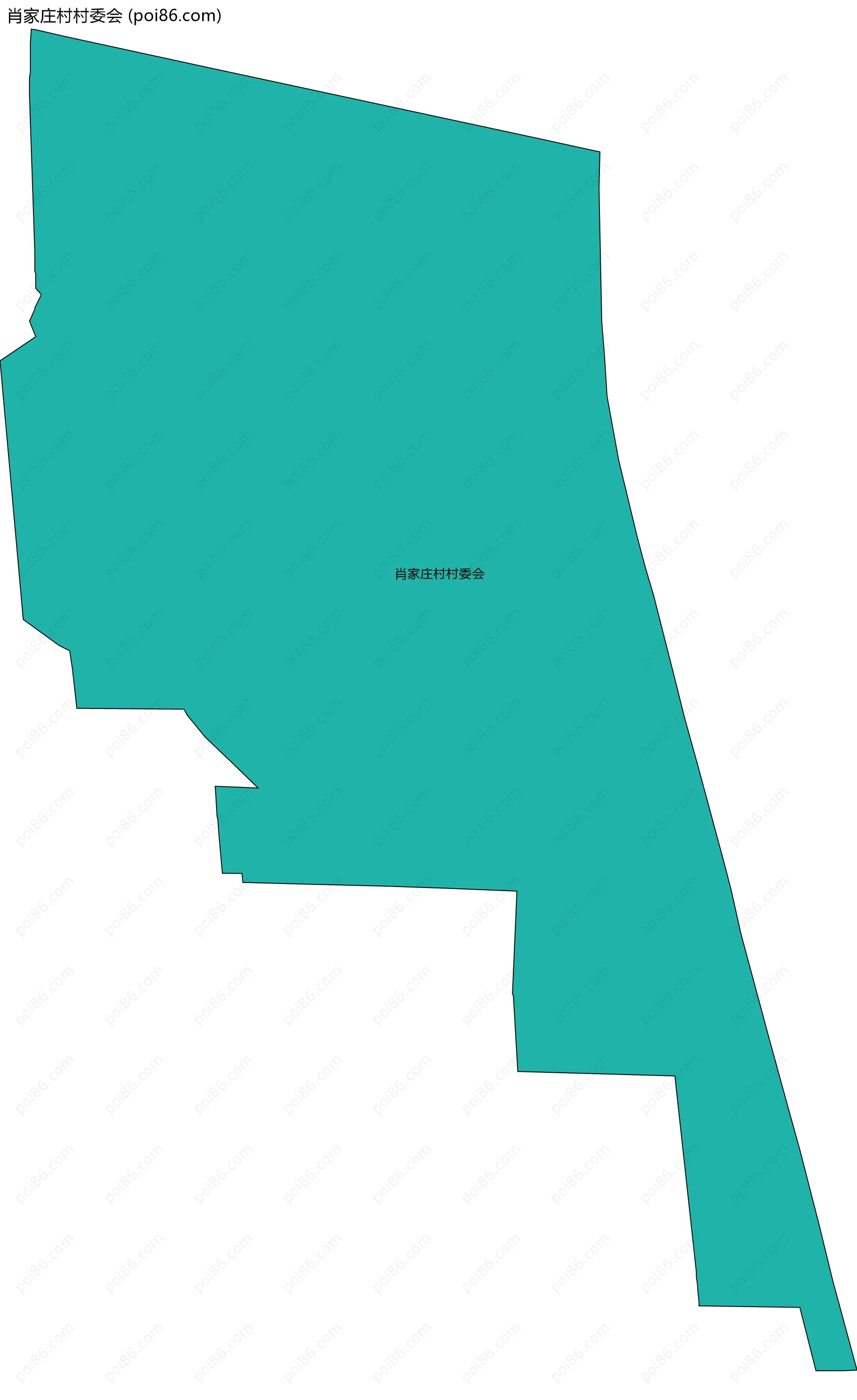 肖家庄村村委会边界地图