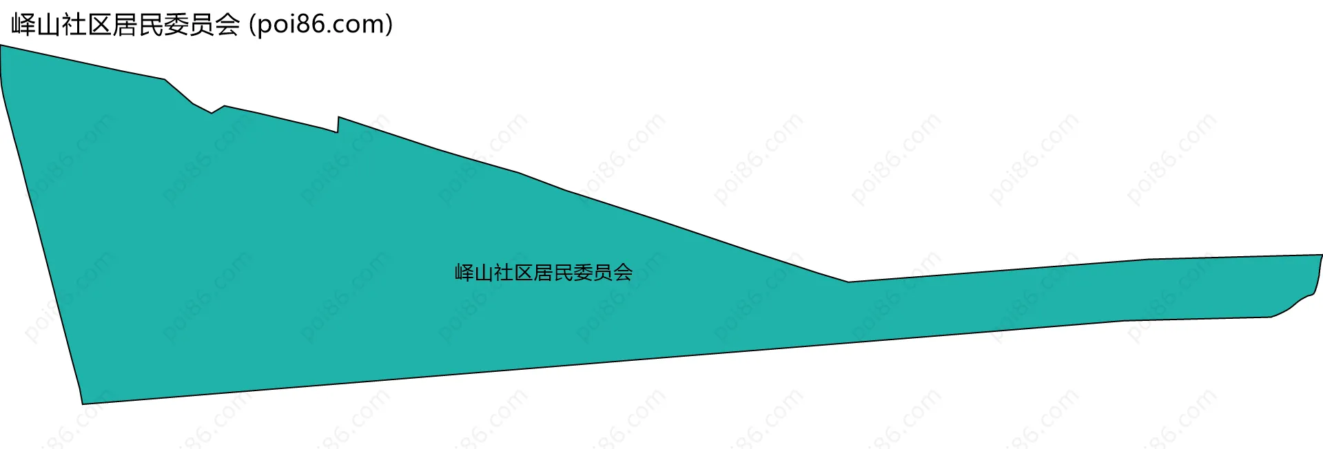 峄山社区居民委员会边界地图