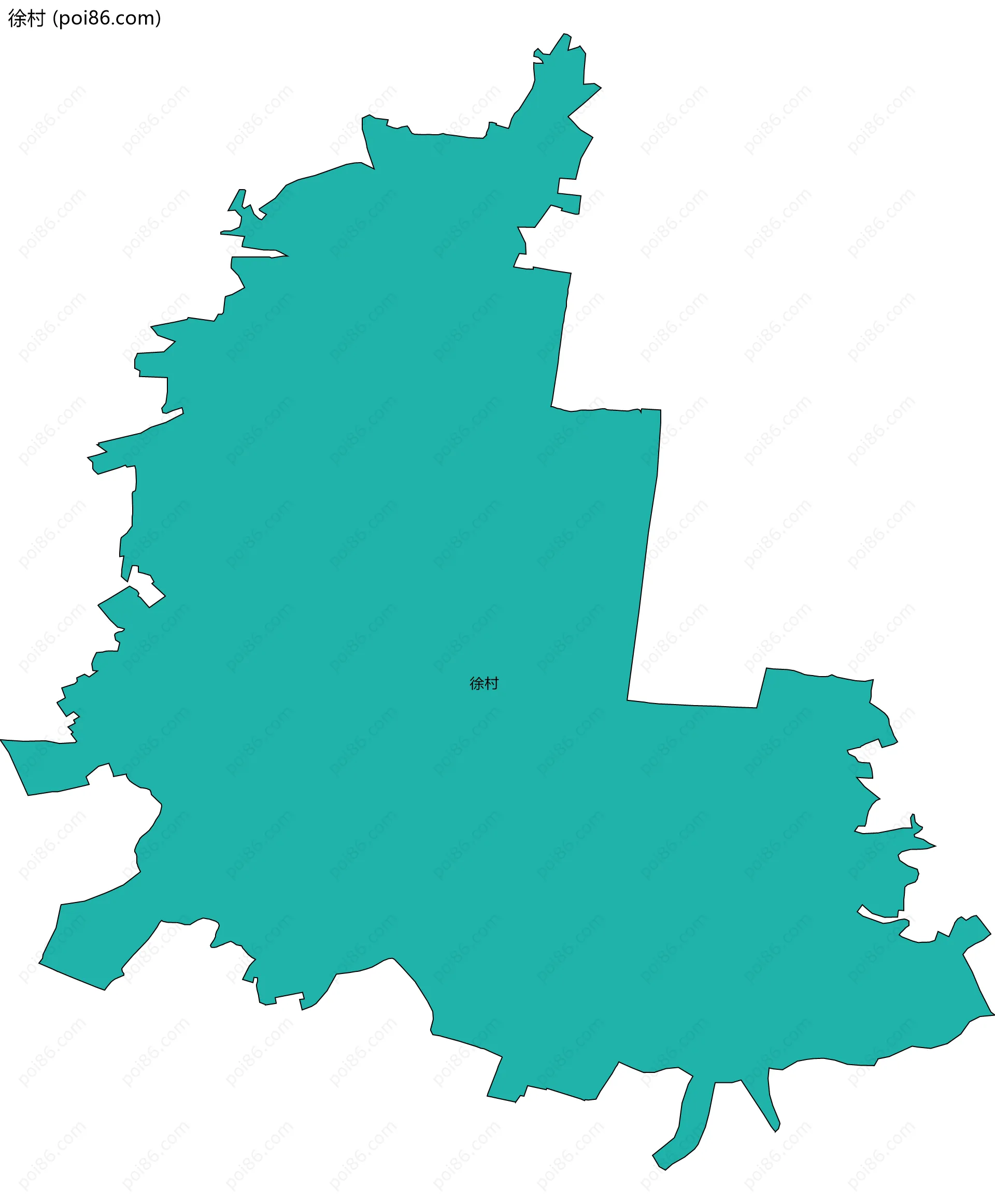 徐村边界地图