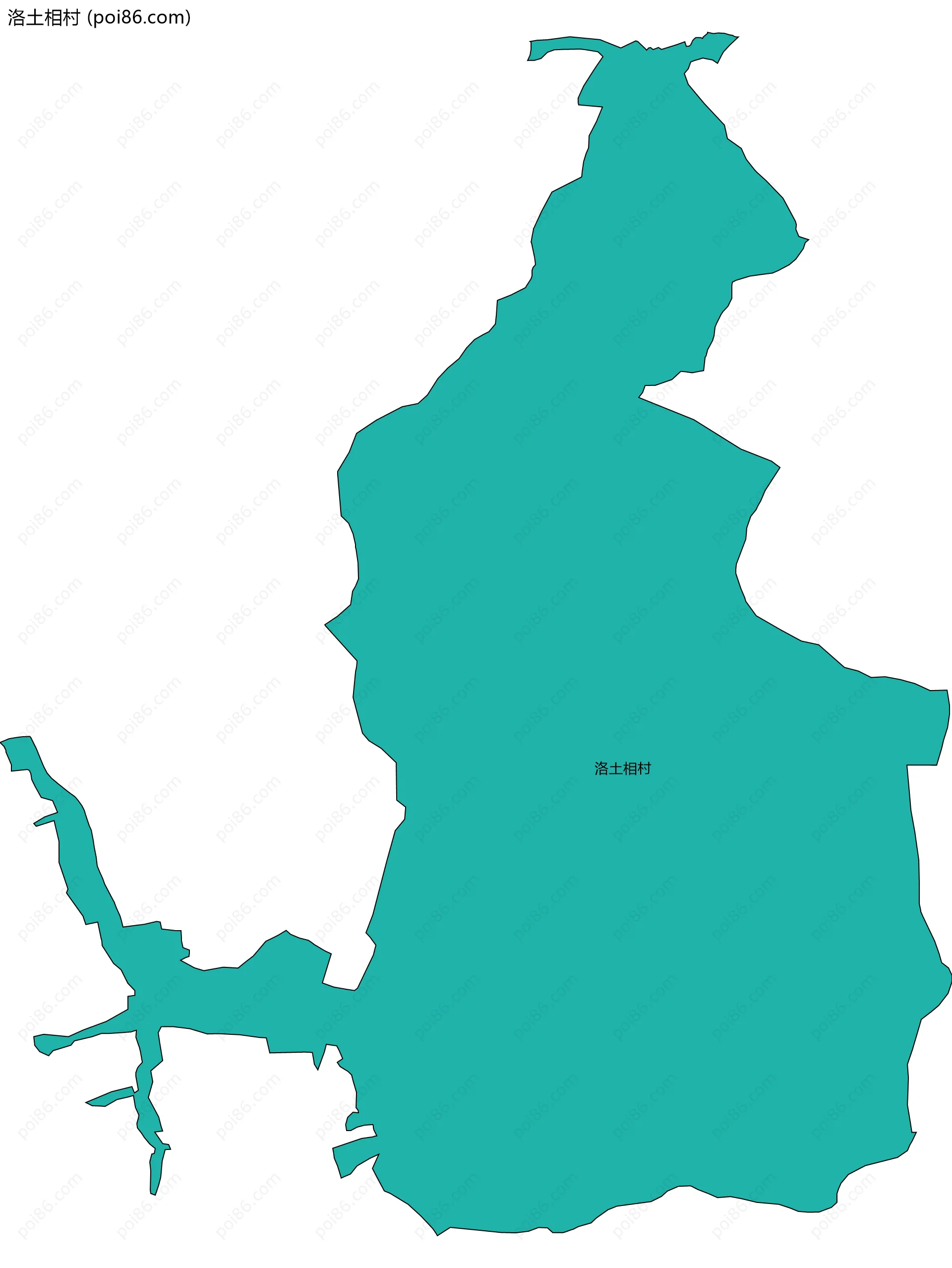 洛土相村边界地图