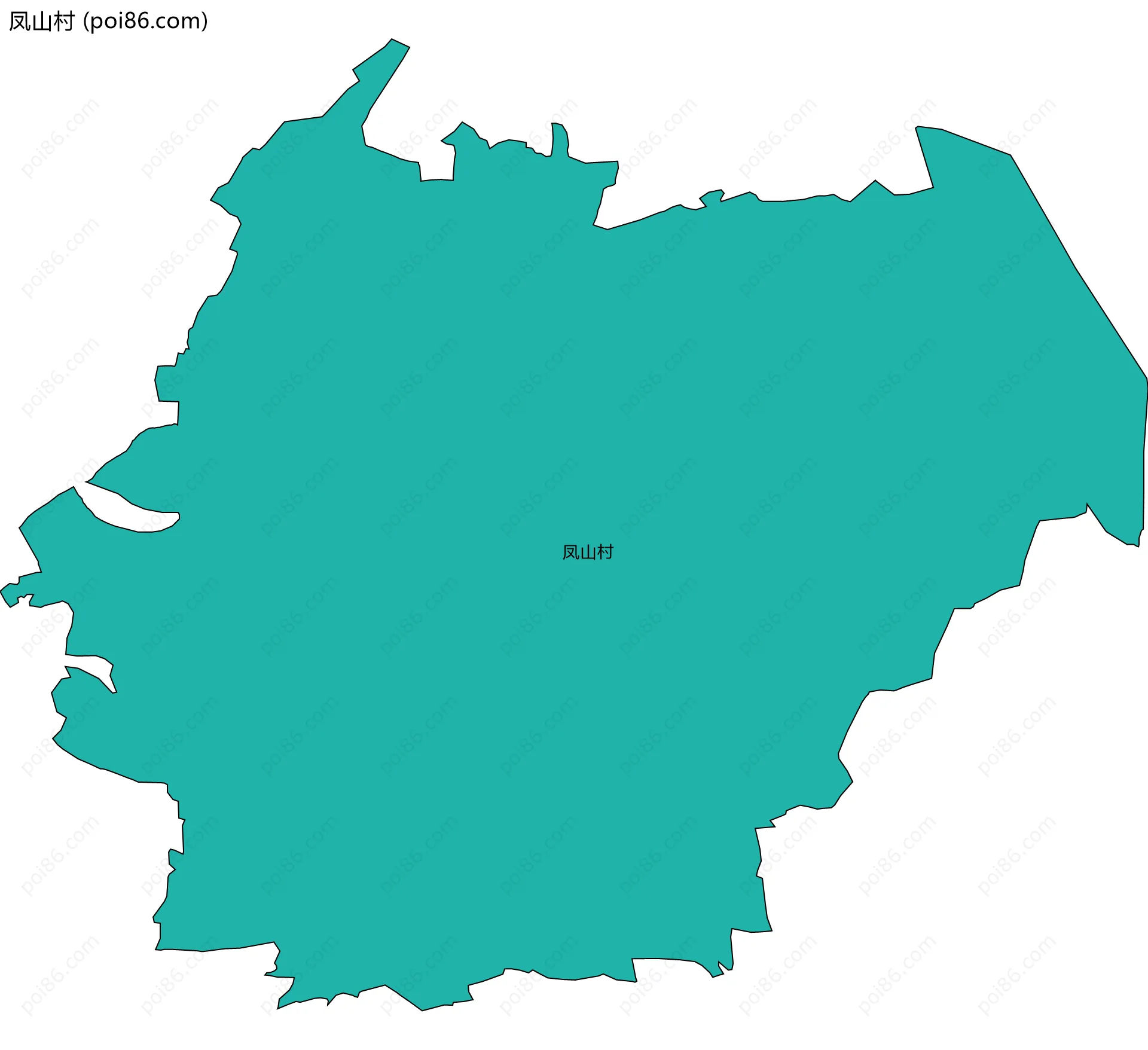 凤山村边界地图