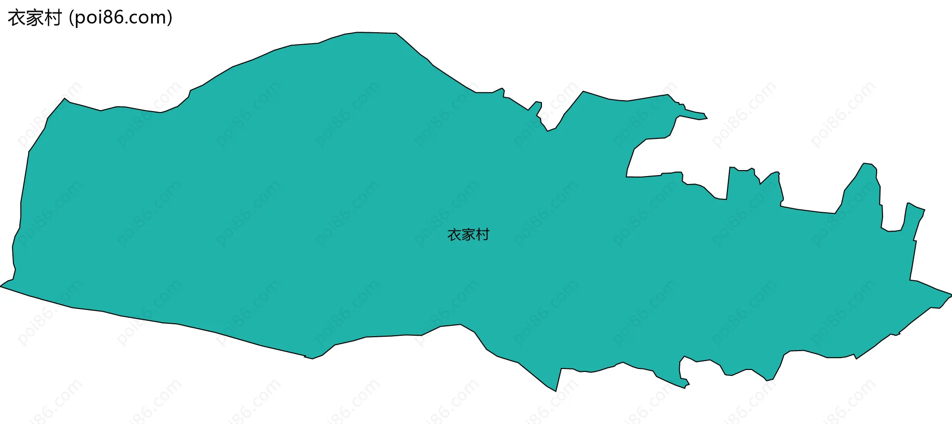 衣家村边界地图