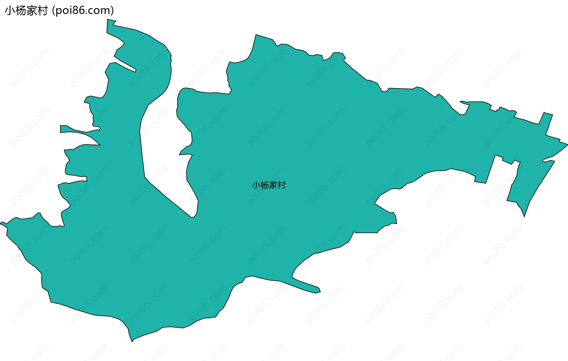 小杨家村边界地图