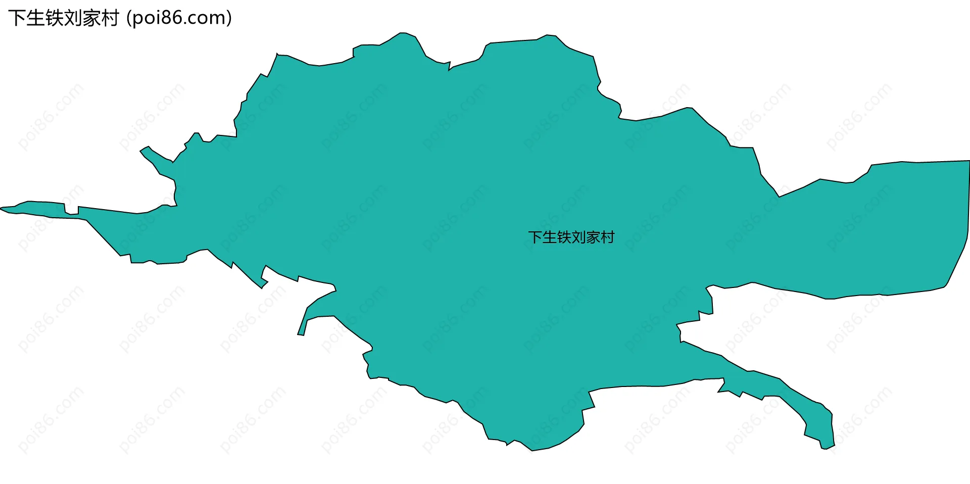 下生铁刘家村边界地图