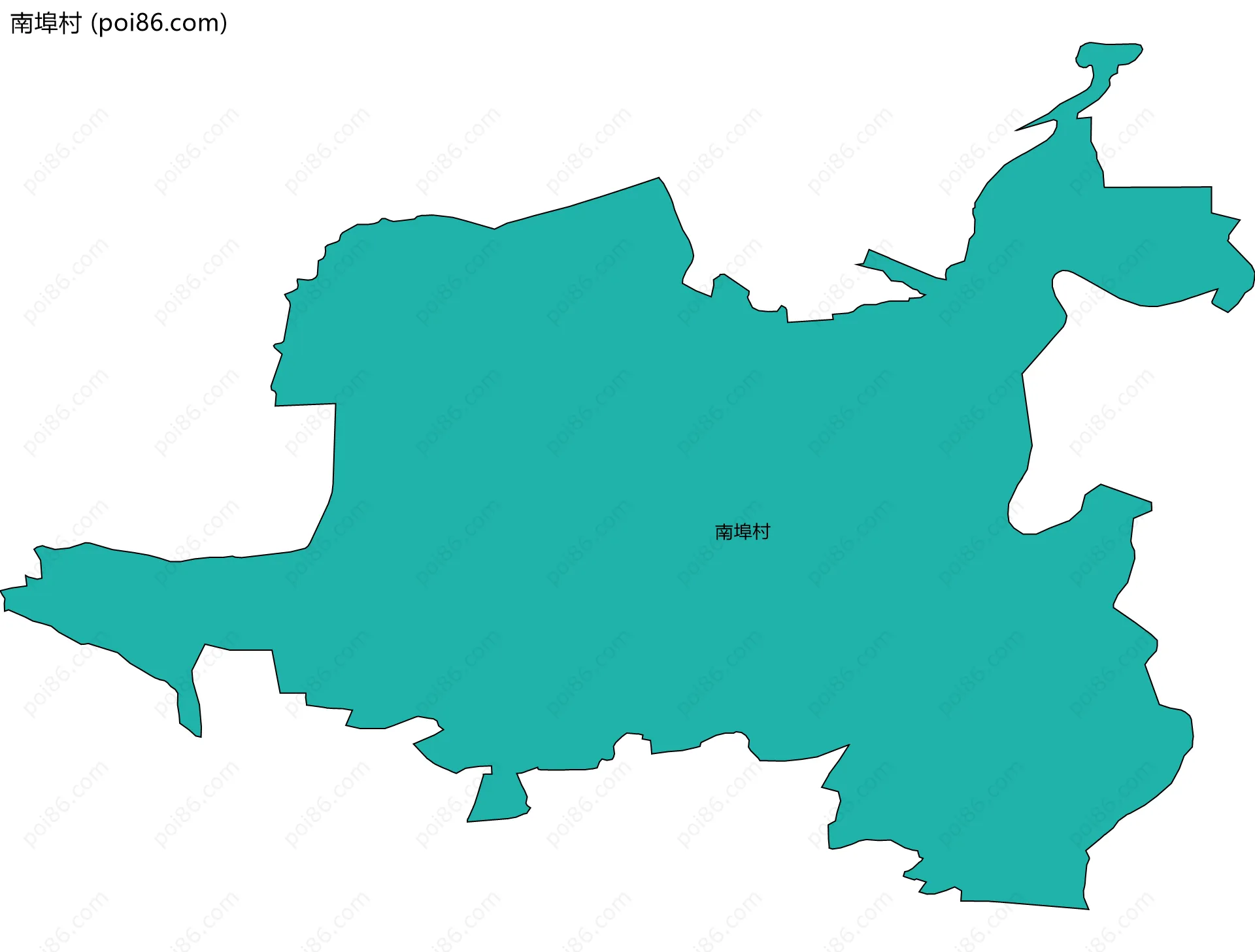 南埠村边界地图