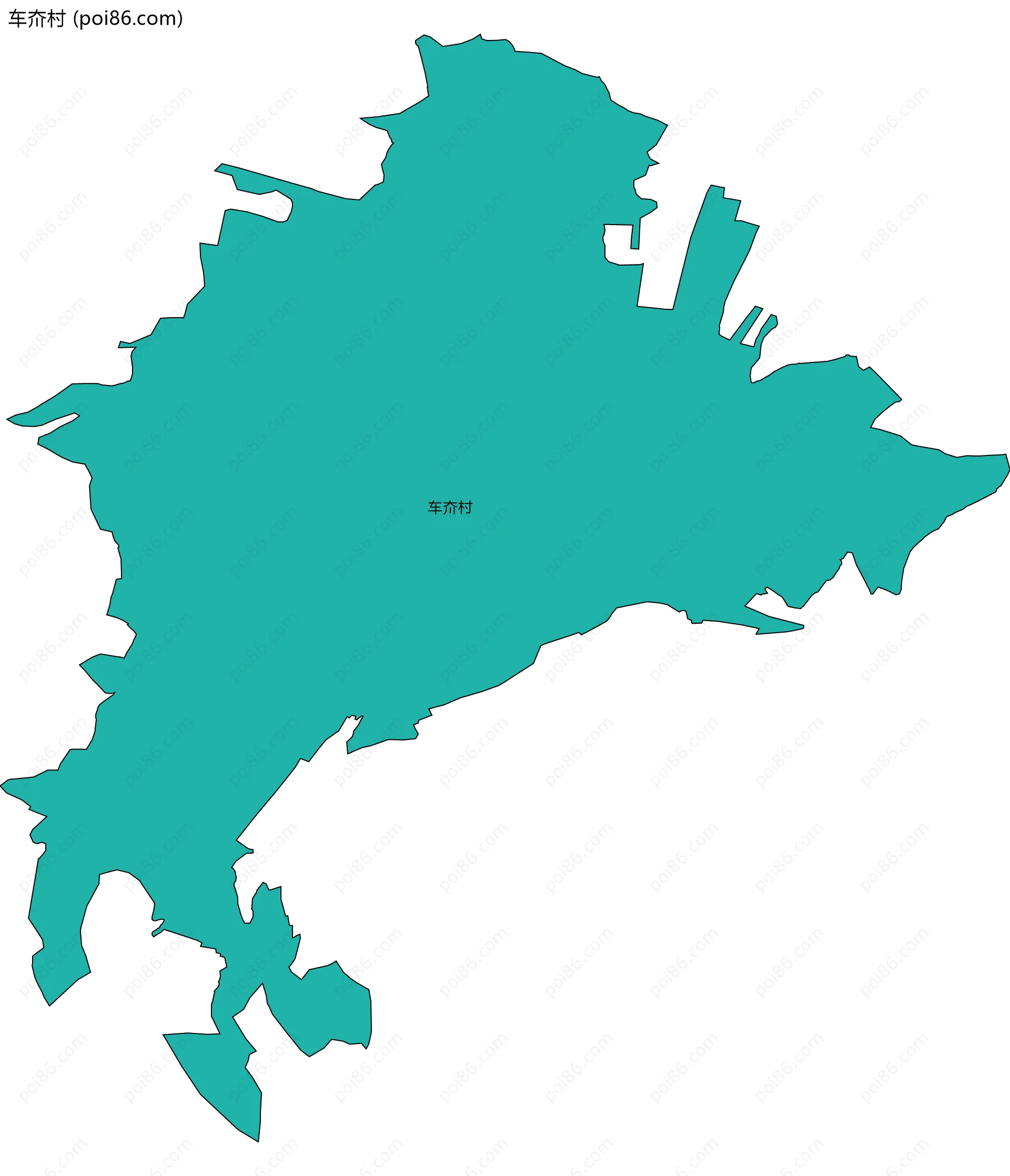 车夼村边界地图