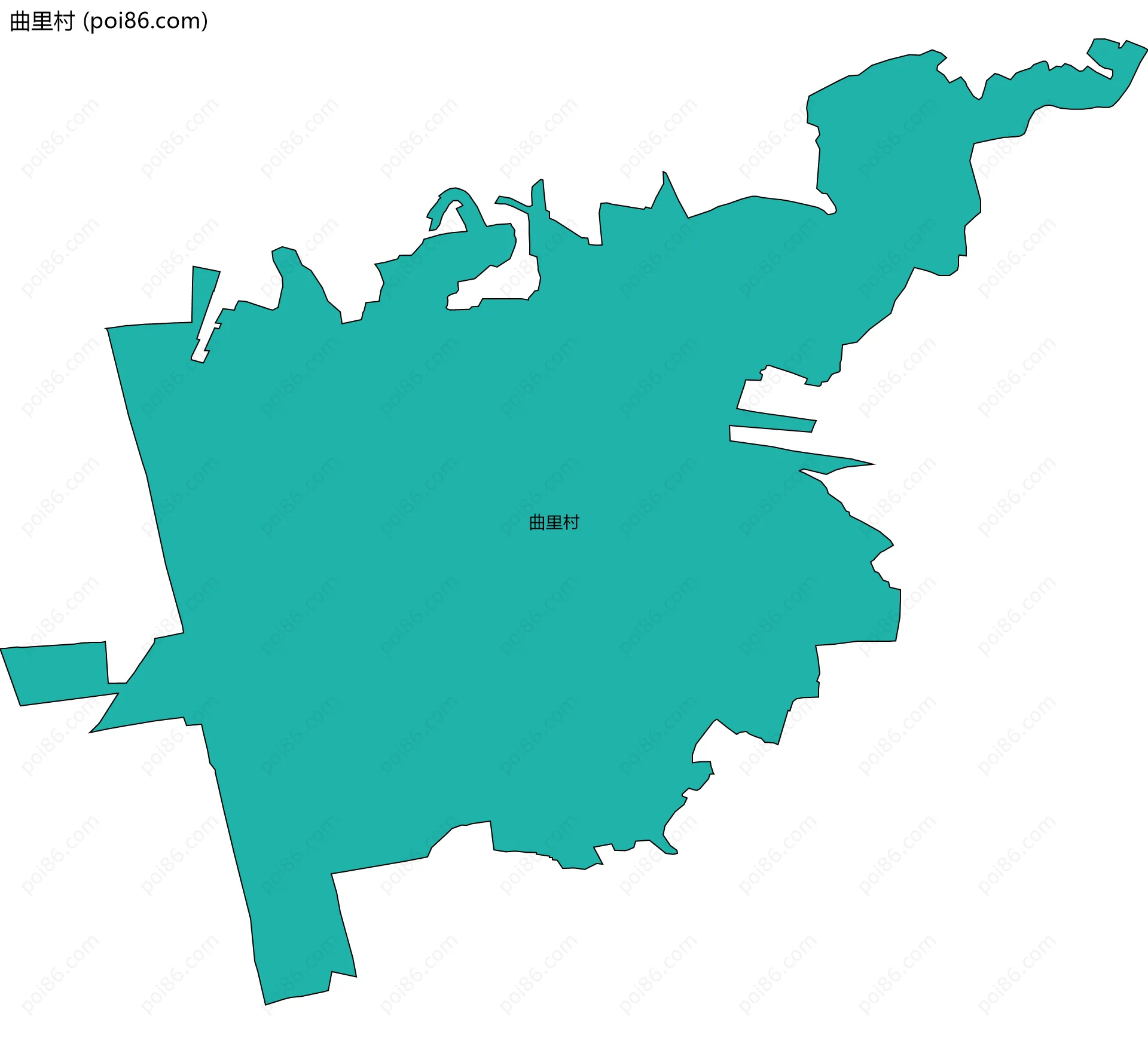 曲里村边界地图