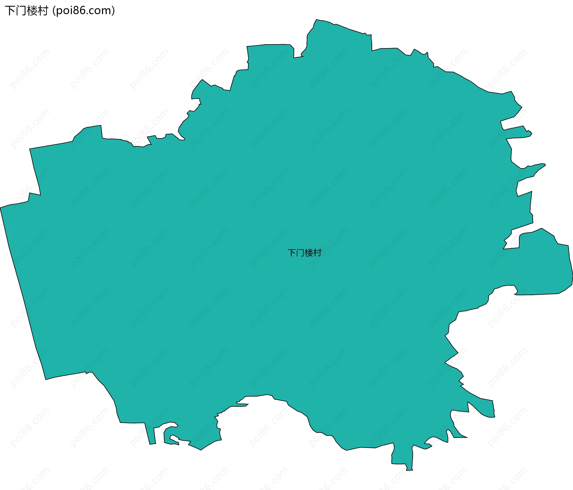 下门楼村边界地图