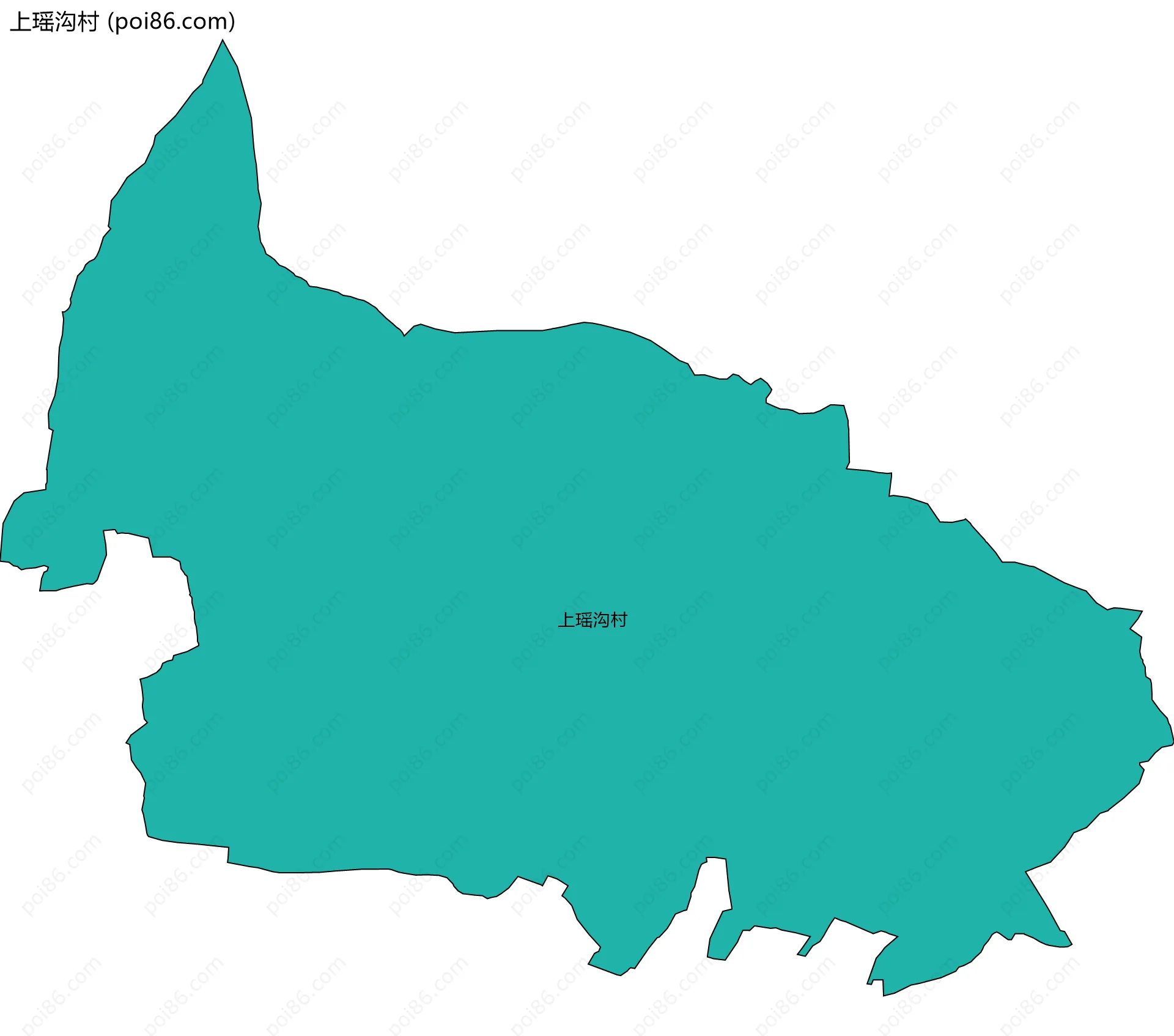 上瑶沟村边界地图
