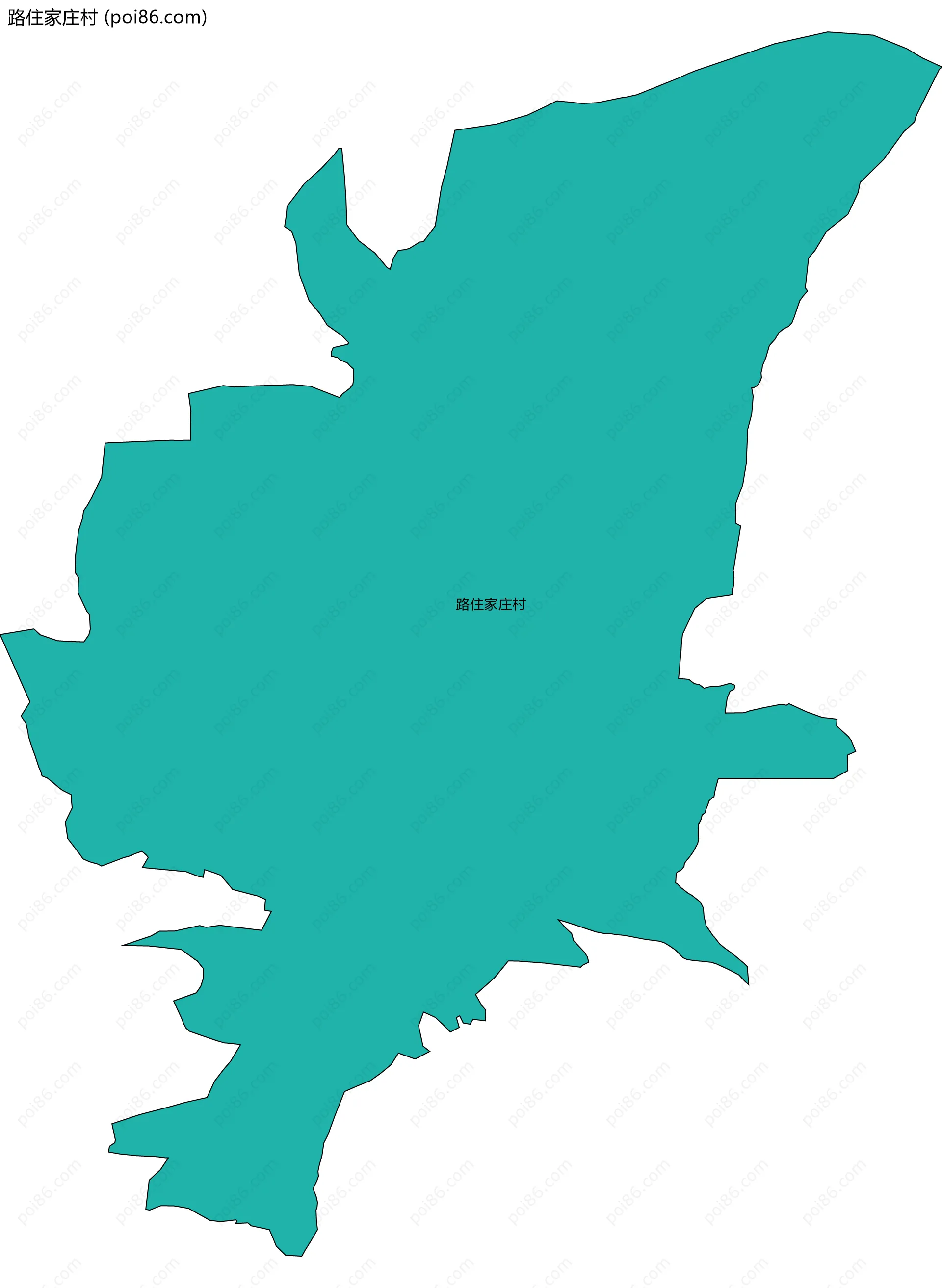 路住家庄村边界地图