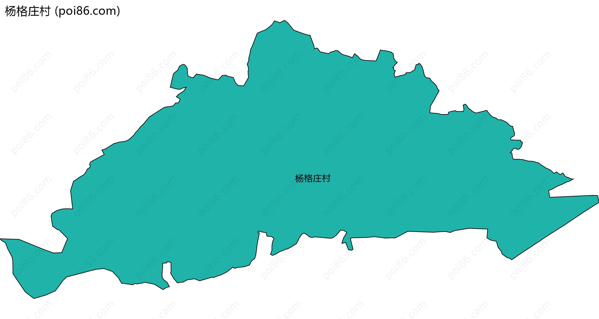 杨格庄村边界地图