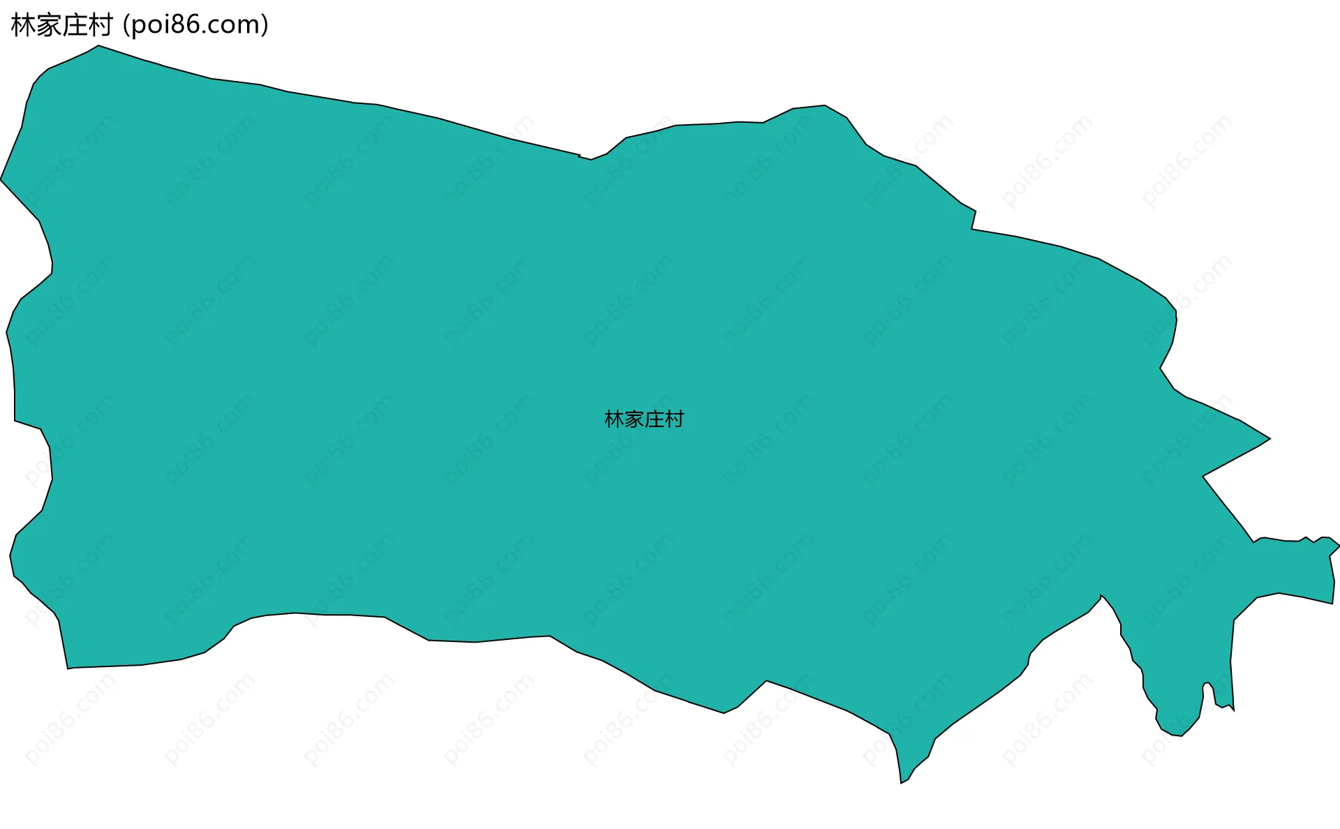 林家庄村边界地图