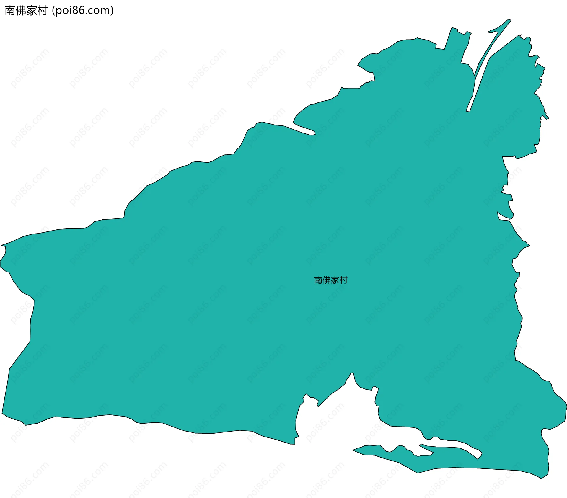 南佛家村边界地图