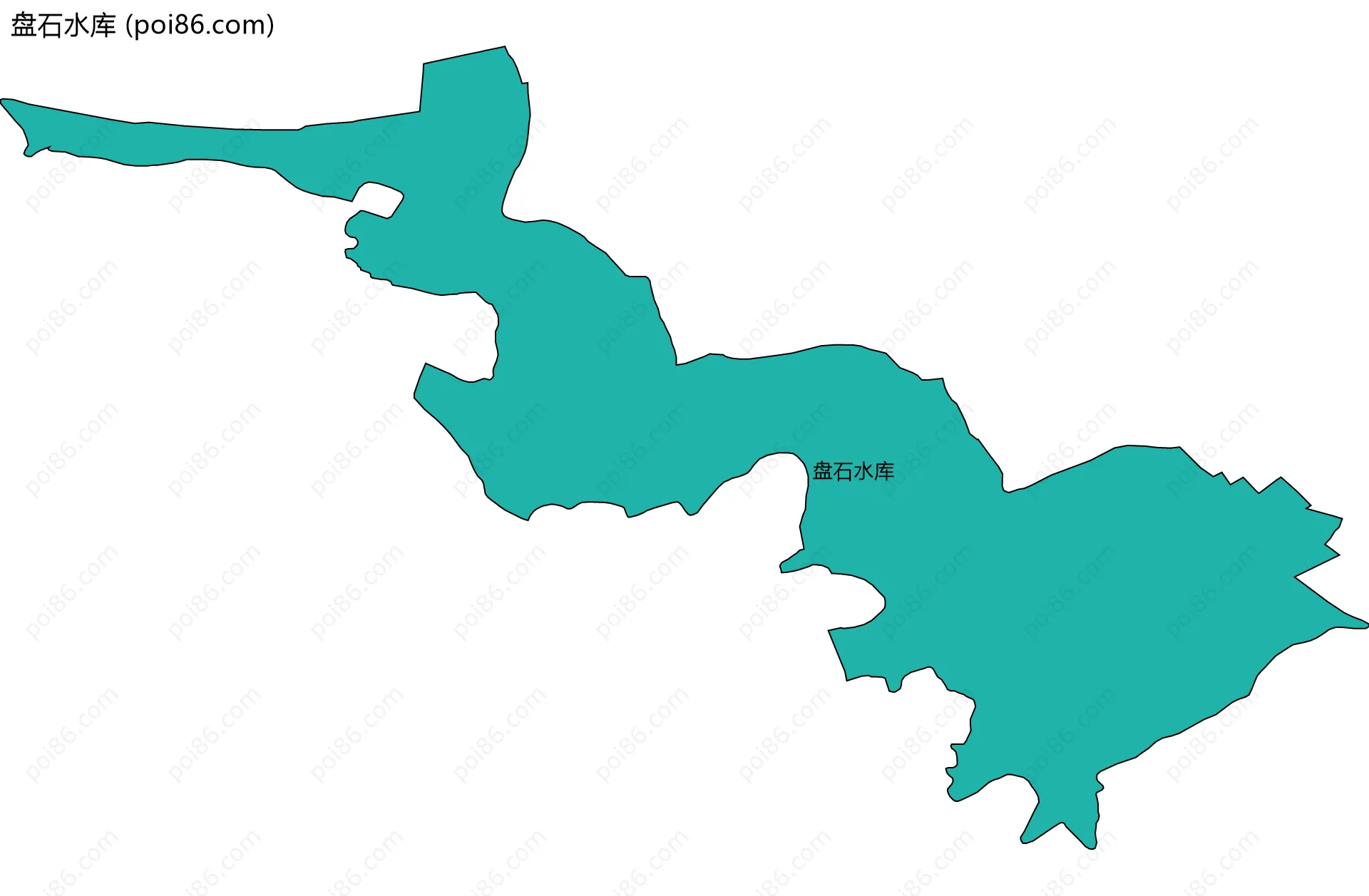 盘石水库边界地图