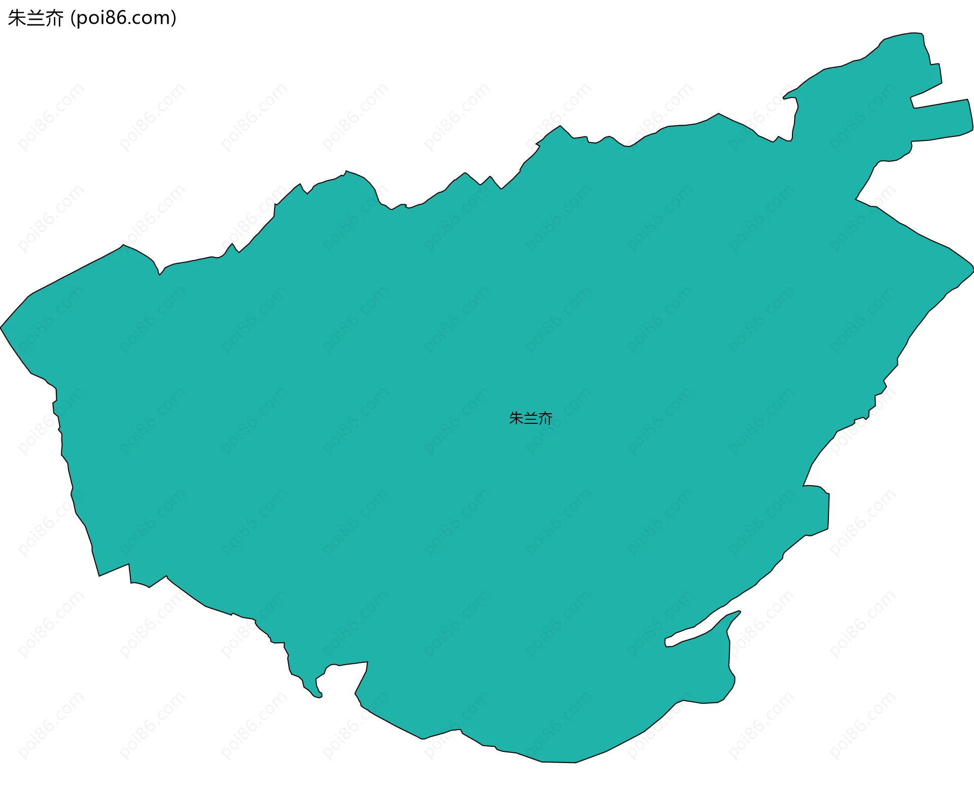 朱兰夼边界地图