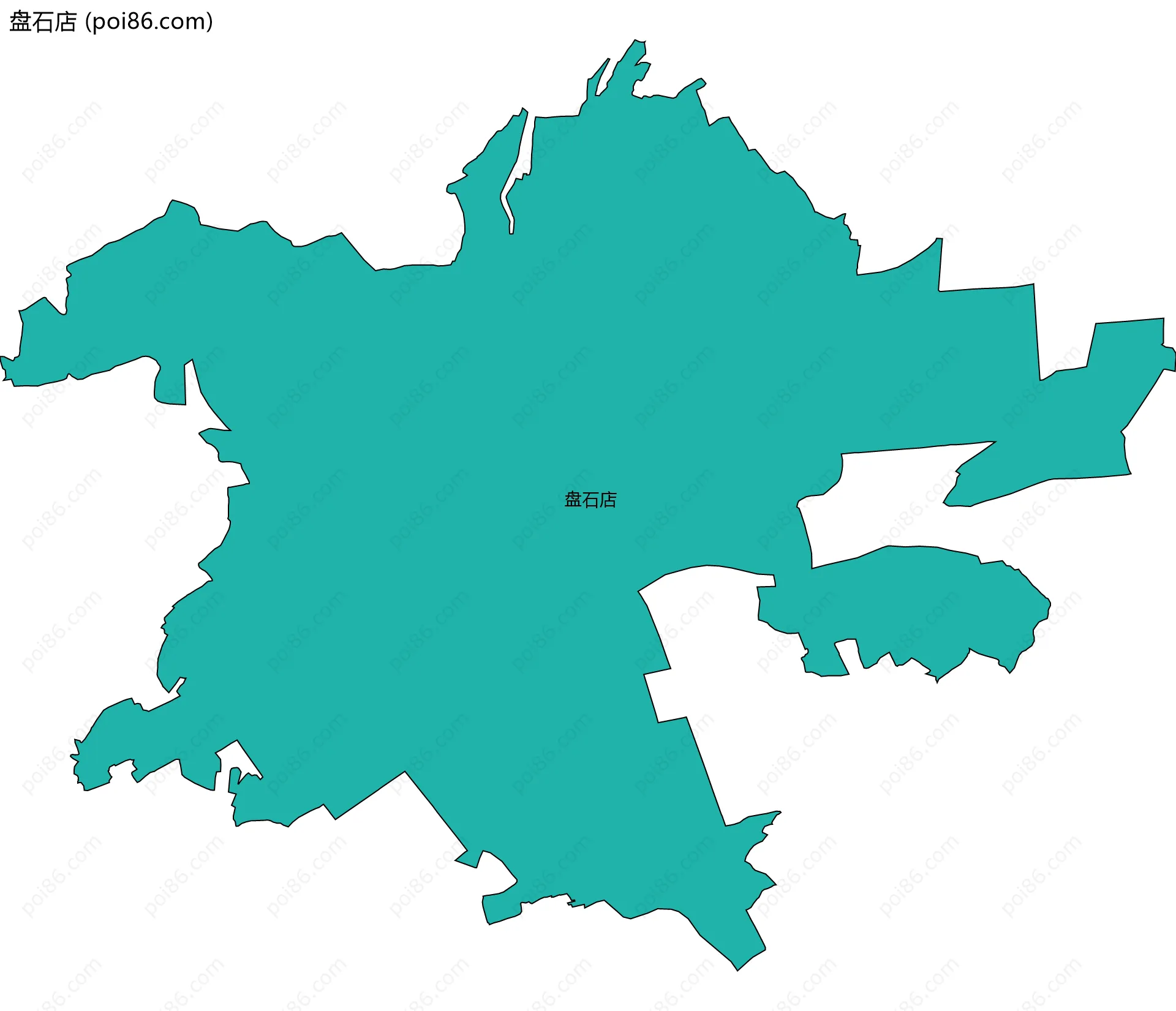 盘石店边界地图